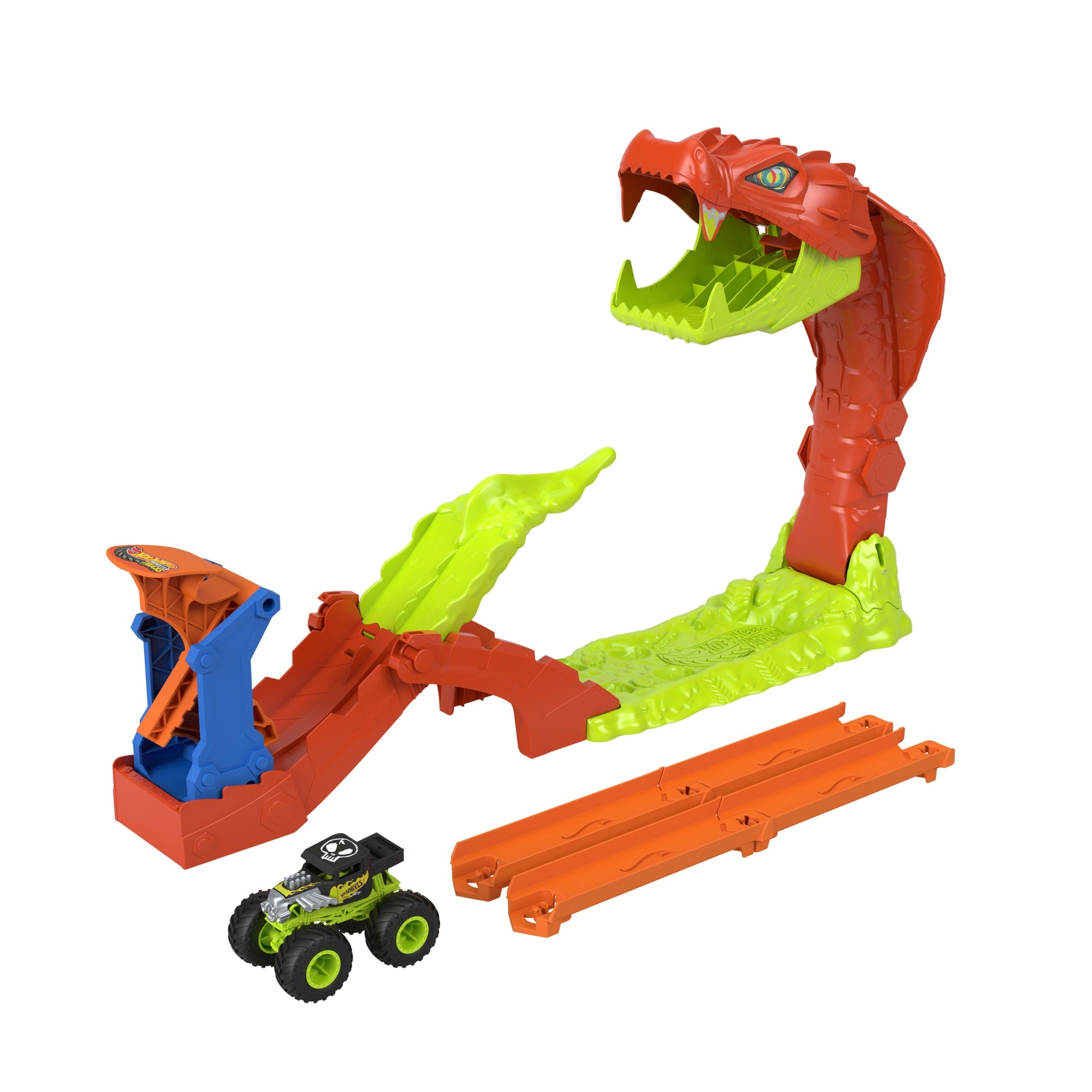 Hot Wheels Coffret Monster Trucks L'Attaque du Serpent