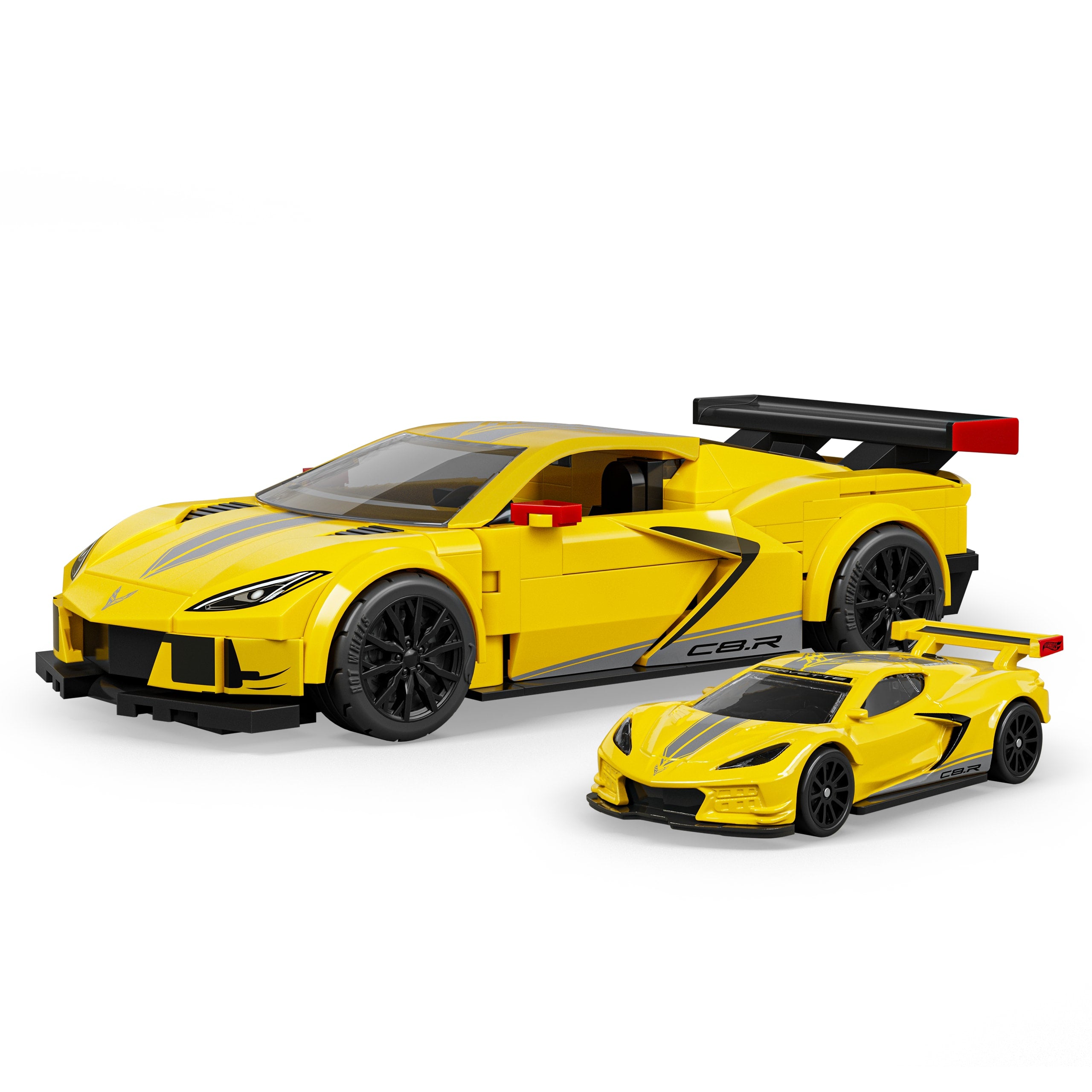 Mattel Brick Shop Hot Wheels '20 Corvette C8.R Building Set - Image 2