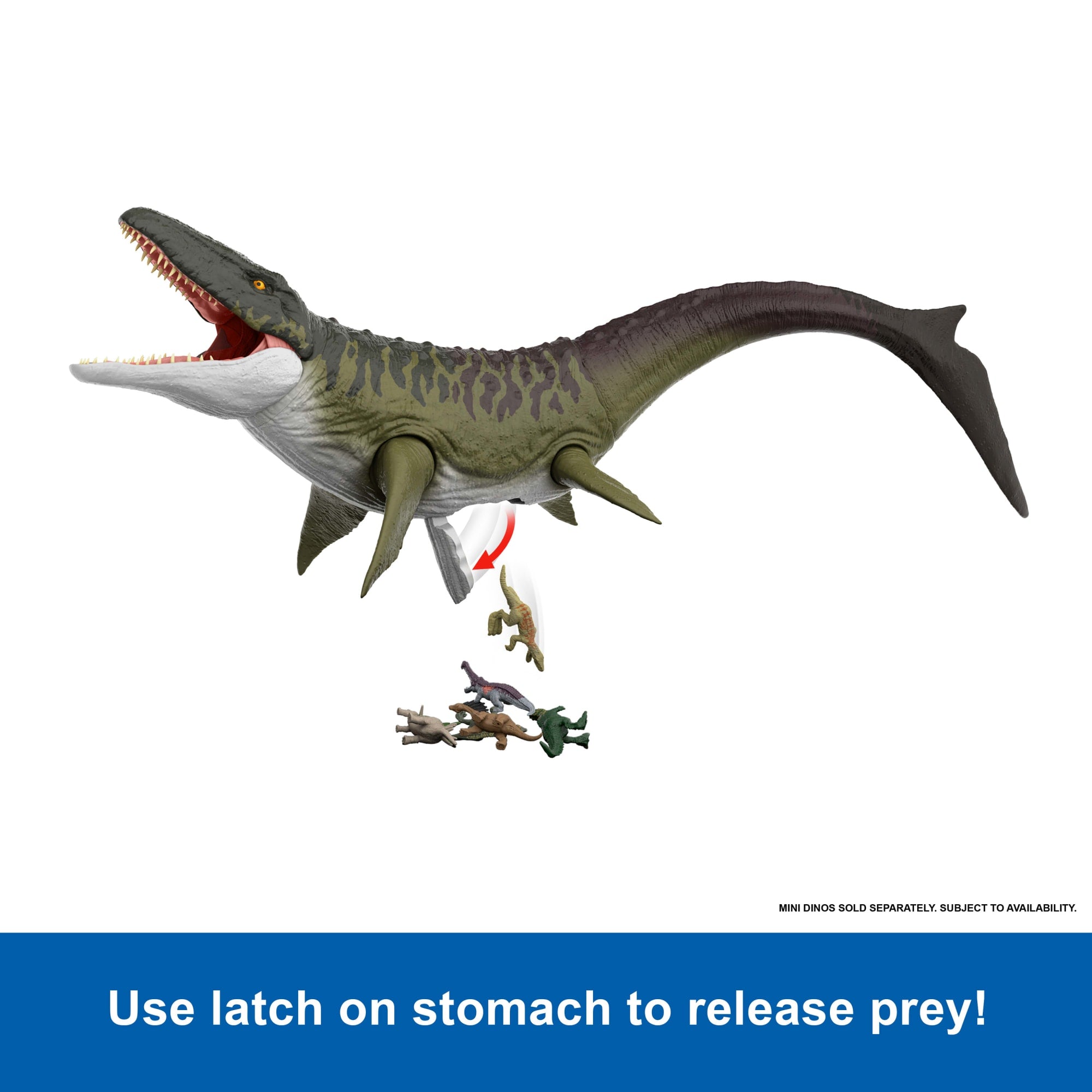 Jurassic World Rebirth Super Colossal Mosasaurus Action Figure. Dinosaur Toy - Image 4