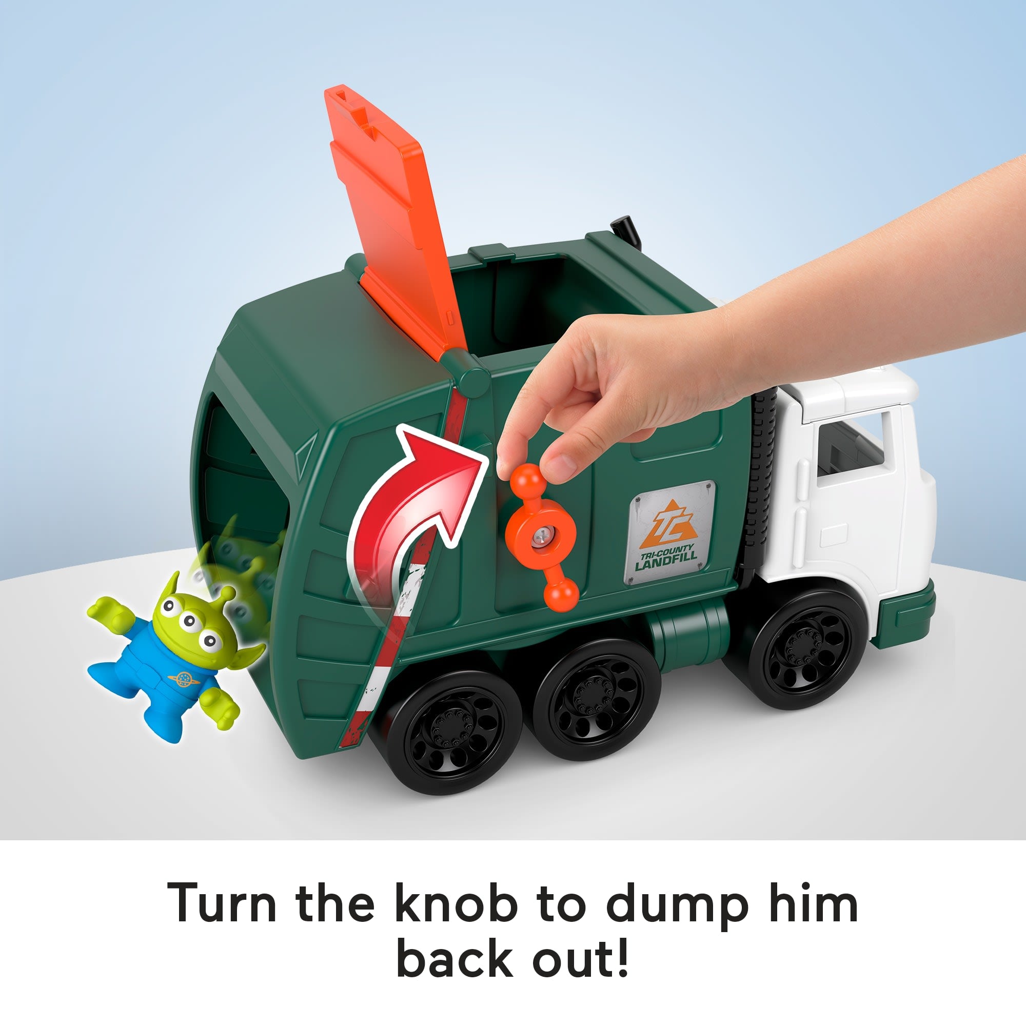 Imaginext Disney And Pixar Toy Story Garbage Truck With 4 Action Figures & Toy Vehicle - Image 3