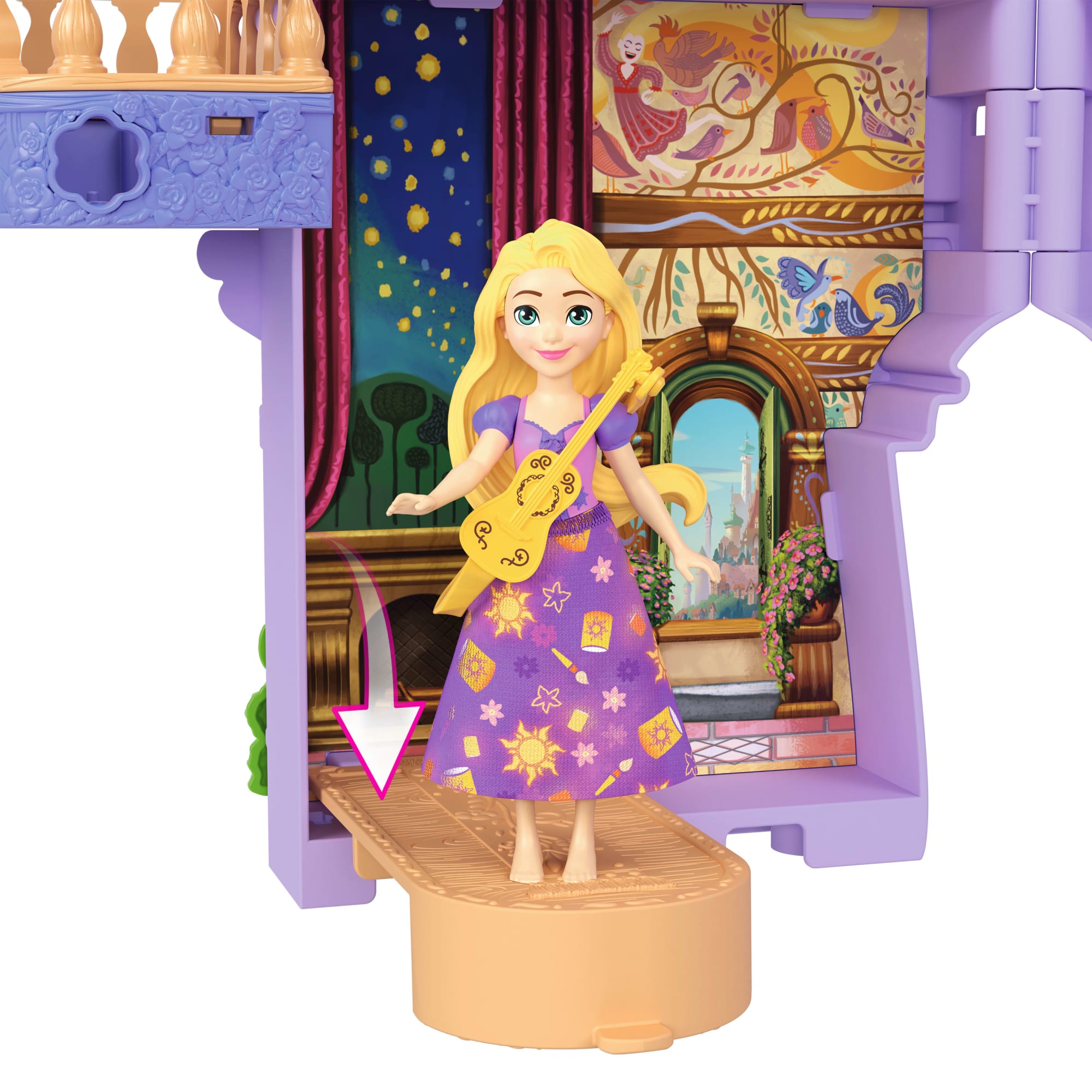 Disney Princesa Casa de Muñecas Castillo de Rapunzel Apilable - Image 4