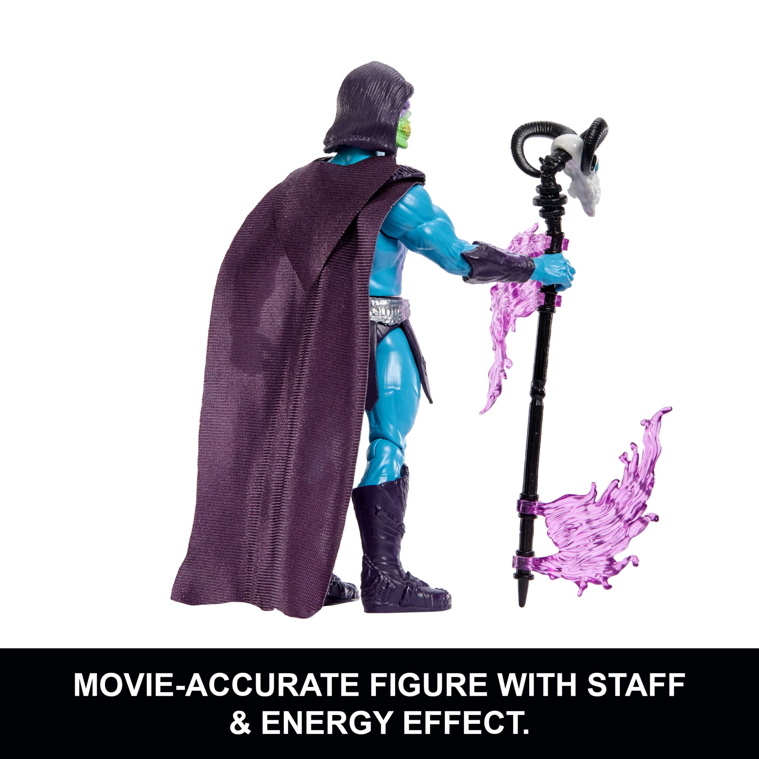 Masters Of The Universe Skeletor Havoc Staff Attack Feature Figure. 5.5 Inch Twist & Release Toy - Image 3
