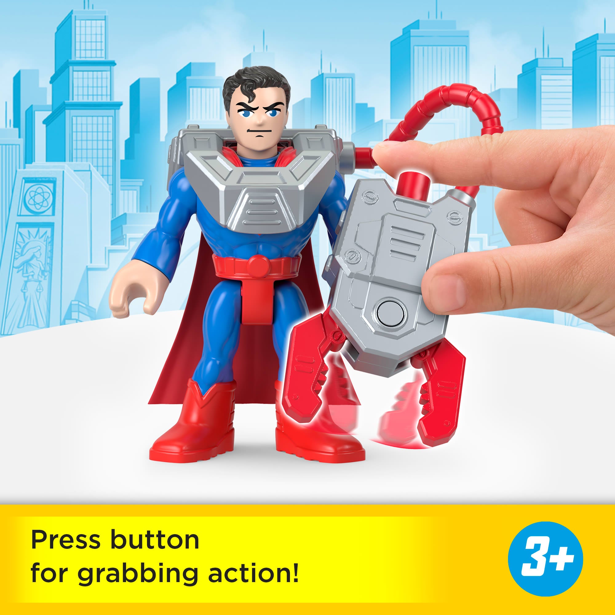 Fisher-Price Imaginext DC Super Friends Metal Force Superman Action Figures & Accessory Set - Image 2