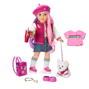Truly Me™ 18-inch Doll #116. Puppy. Mini Backpack & Accessories AG™ Star Squad Bundle