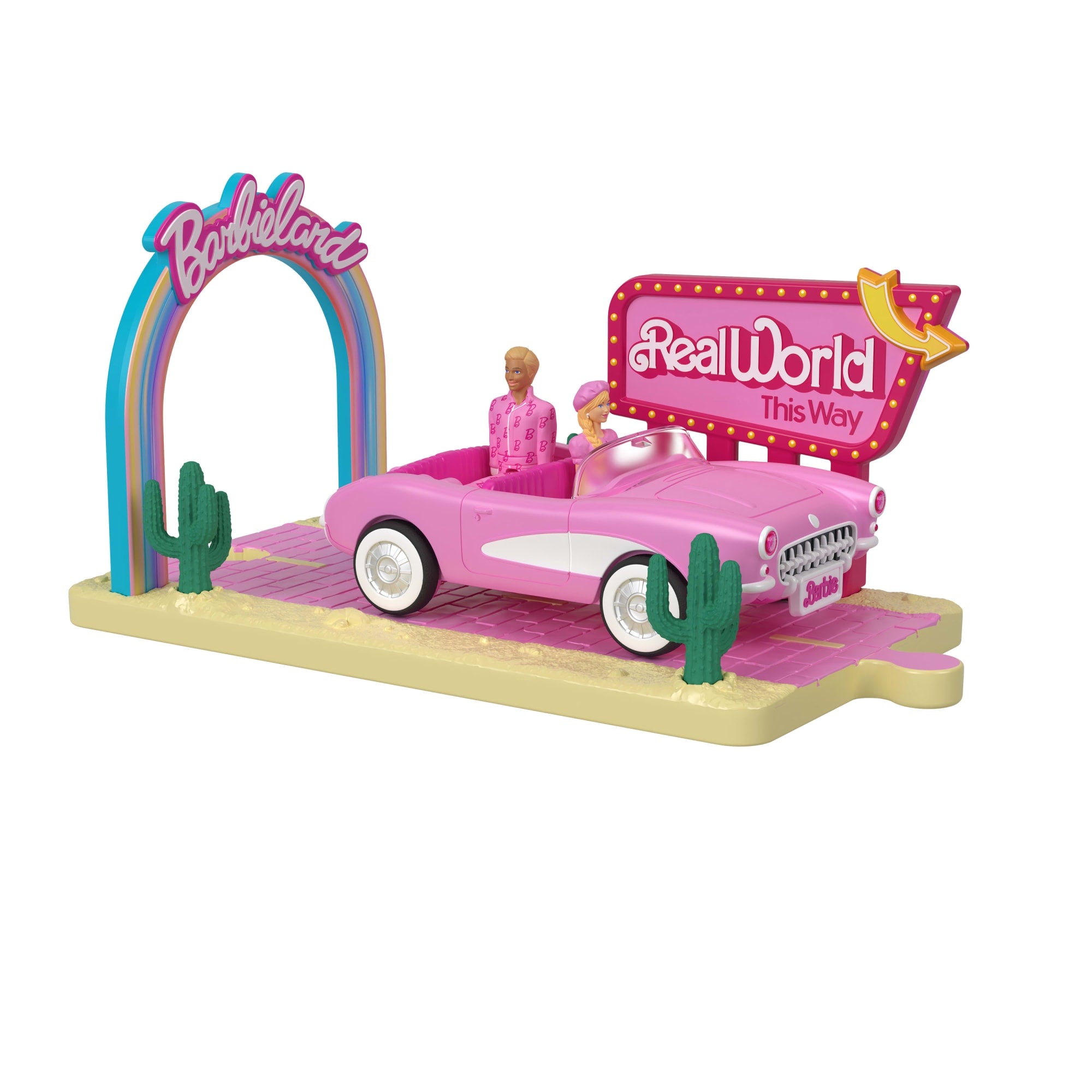 Barbie Mini BarbieLand Vehículo para Muñecas La Película Barbie y Ken Mundo Real - Image 2