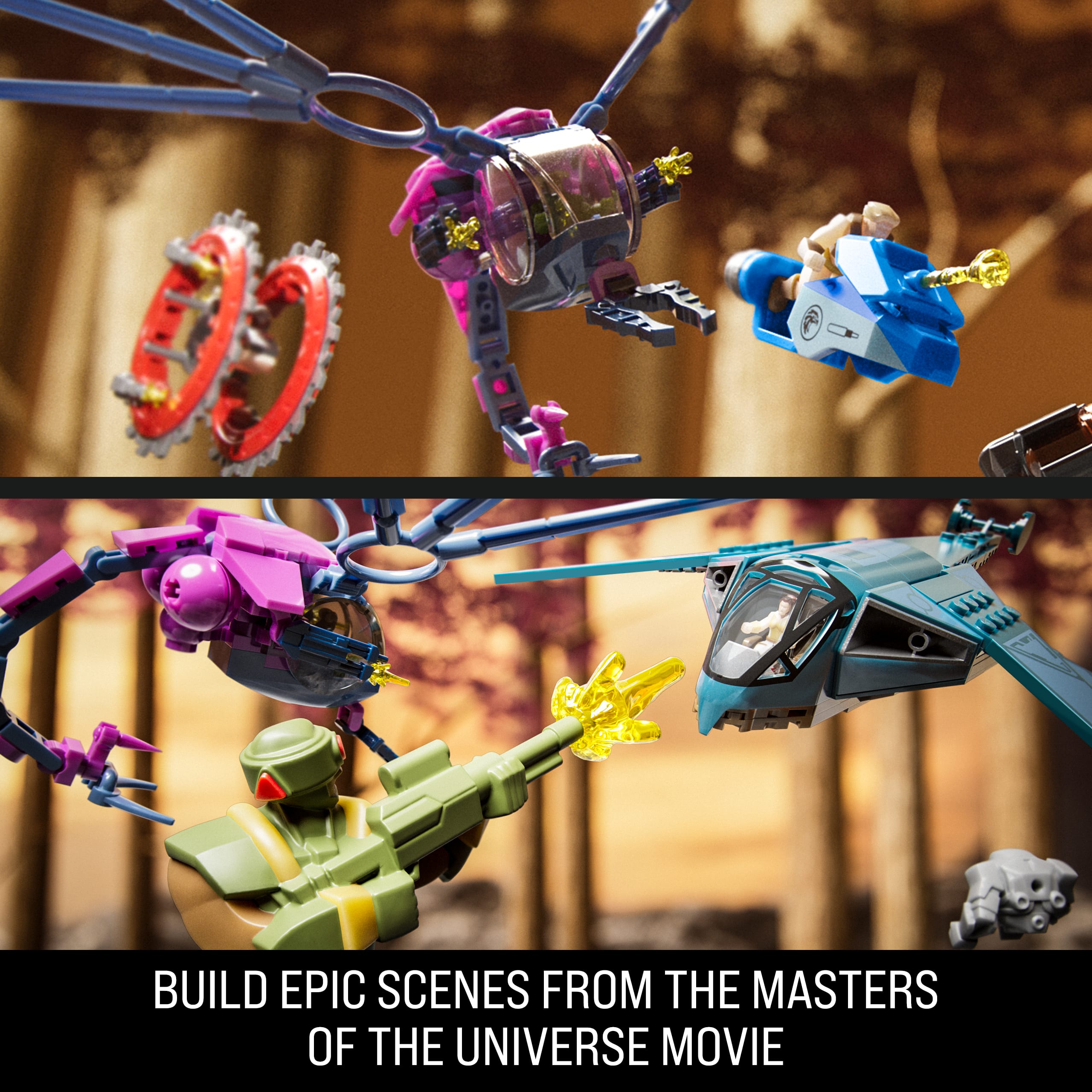 Mattel Brick Shop Masters Of The Universe Eternia Flight Fight Building Toy Kit (411 Pieces). For Collectors - Image 5