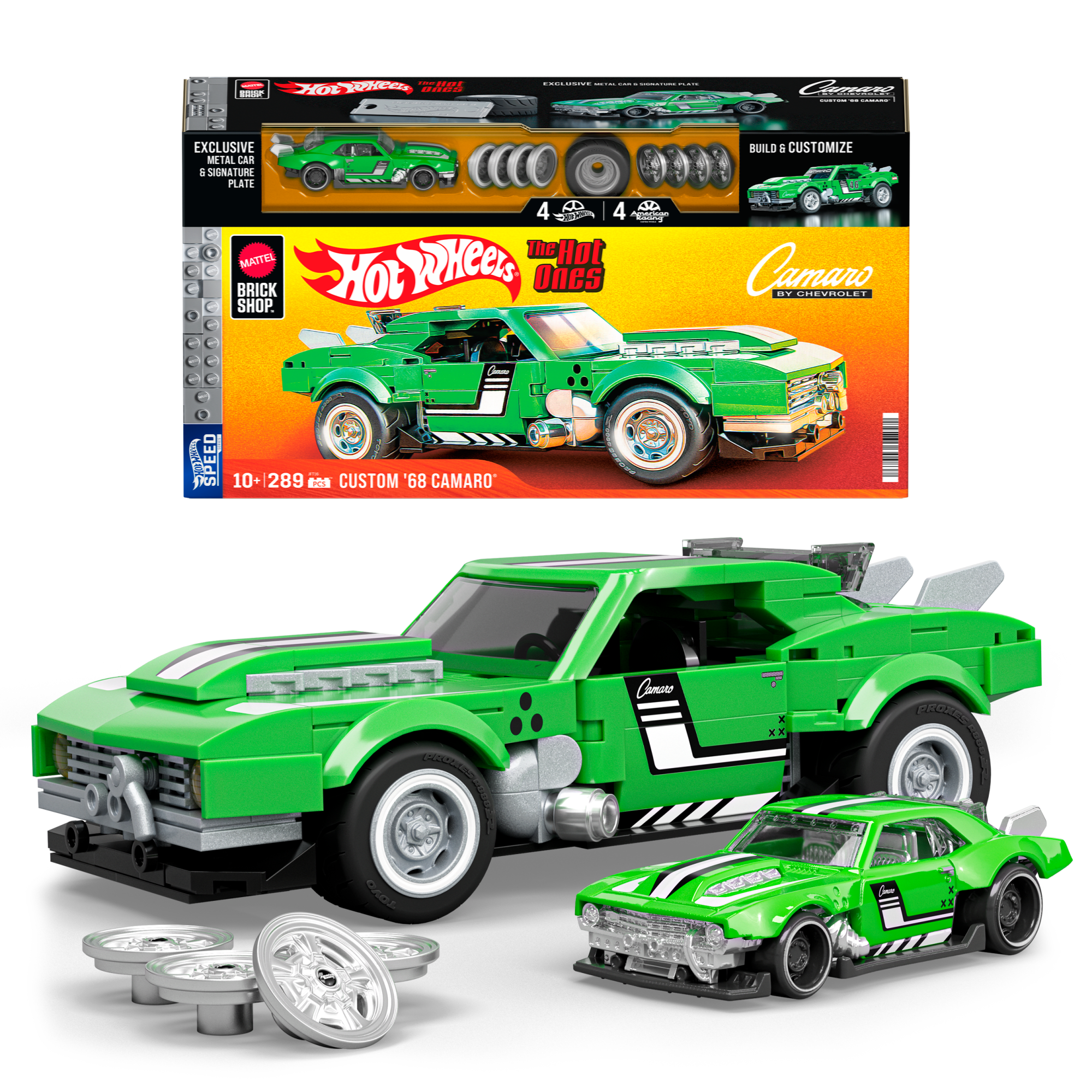 Mattel Brick Shop Hot Wheels Camaro Custom 1968. 289 Pièces. de Collect