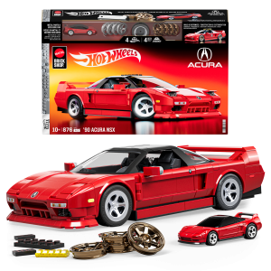 Mattel Brick Shop Hot Wheels '90 Acura NSX Building Toy (876 Pieces). for Collectors
