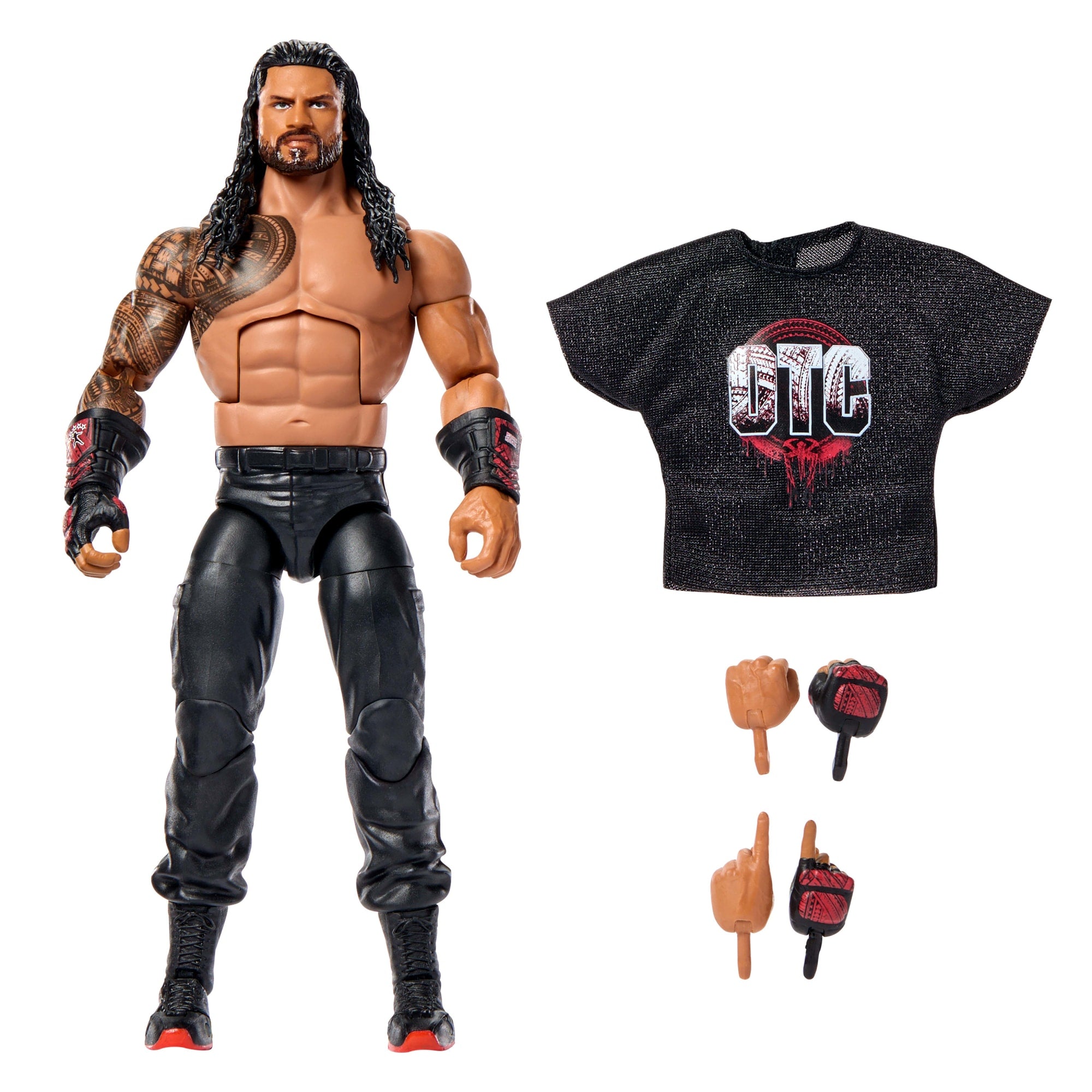 WWE Elite Roman Reigns Action Figure. Series #123 Set. 6-Inch Collectible With Accessories