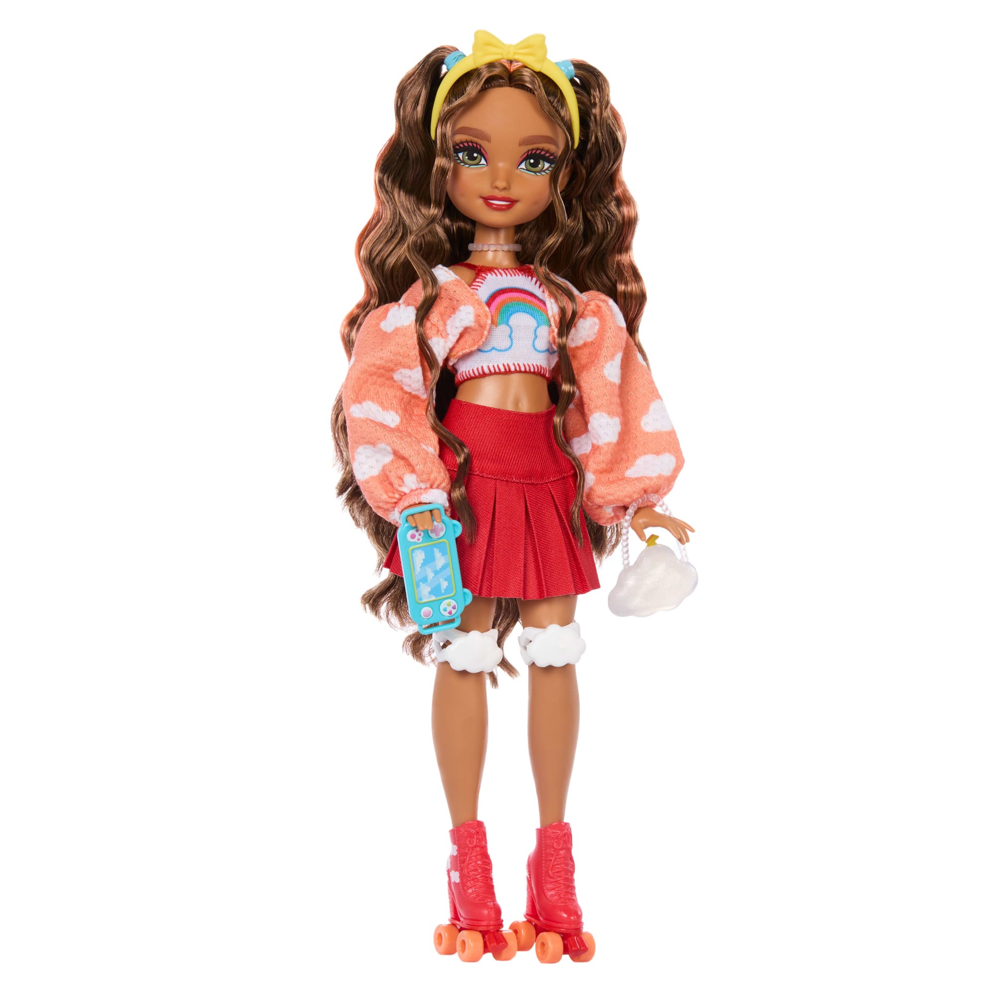 Dream Besties Barbie Teresa Roller Skating Fashion Doll With 9 Video Game Themed Accessories - Image 4