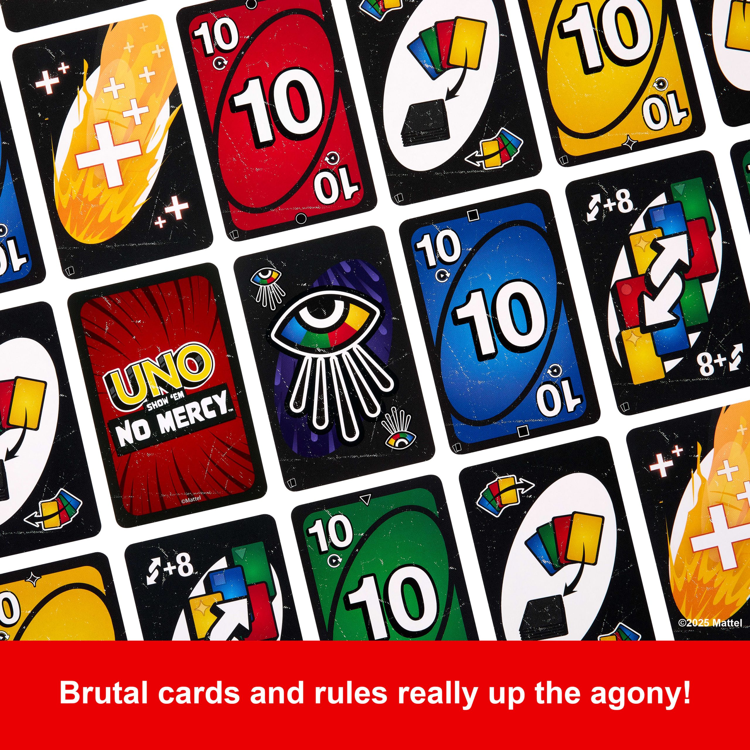 UNO Show 'Em No Mercy Card Game Expansion Pack For Kid. Adult & Family Nights & Parties - Image 3