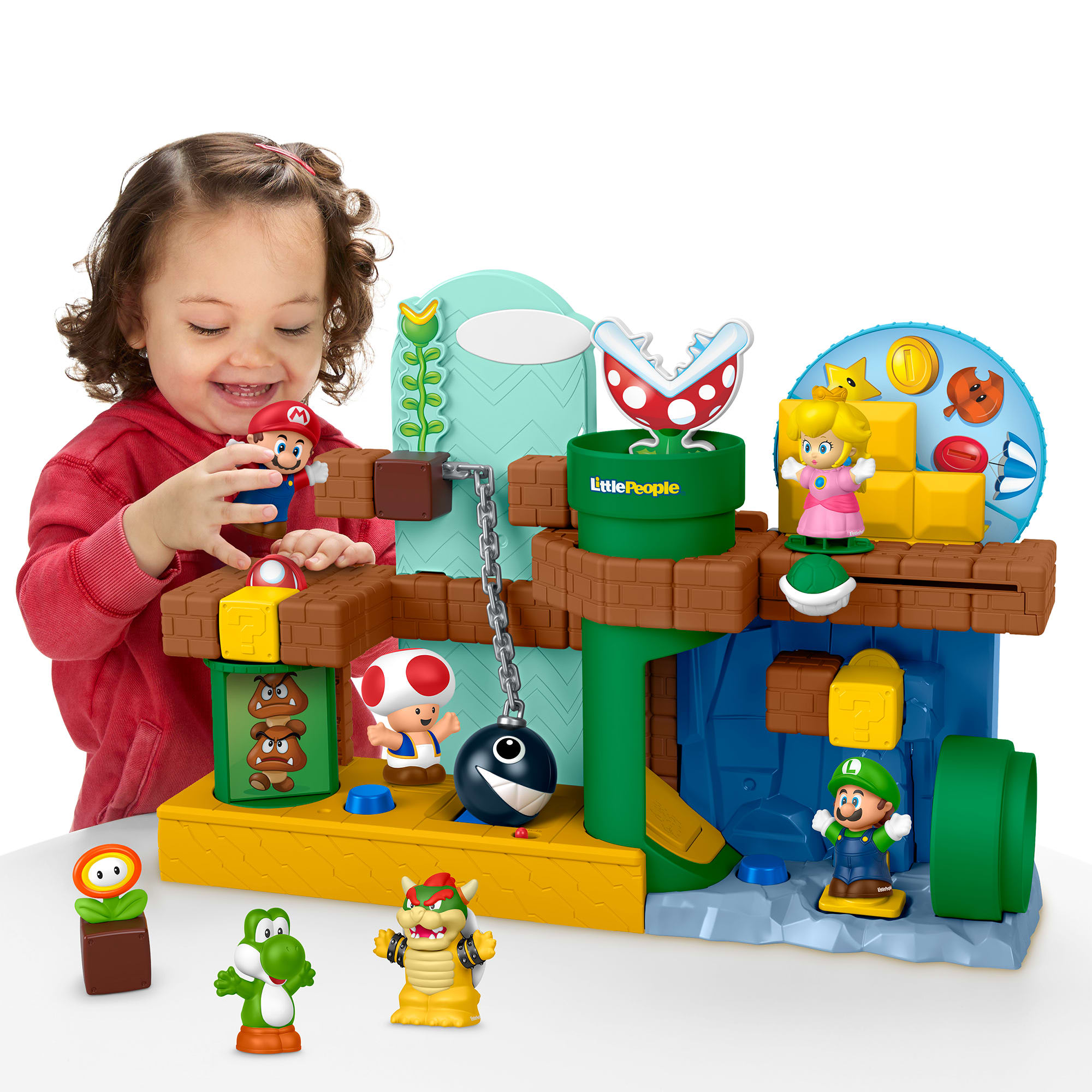 Coffret de Jeu Aventures de Mario My Mario Little People de Fisher-Price Avec 6 Figurines Pour Le Jeu Musical des Tout-Petits - Image 2