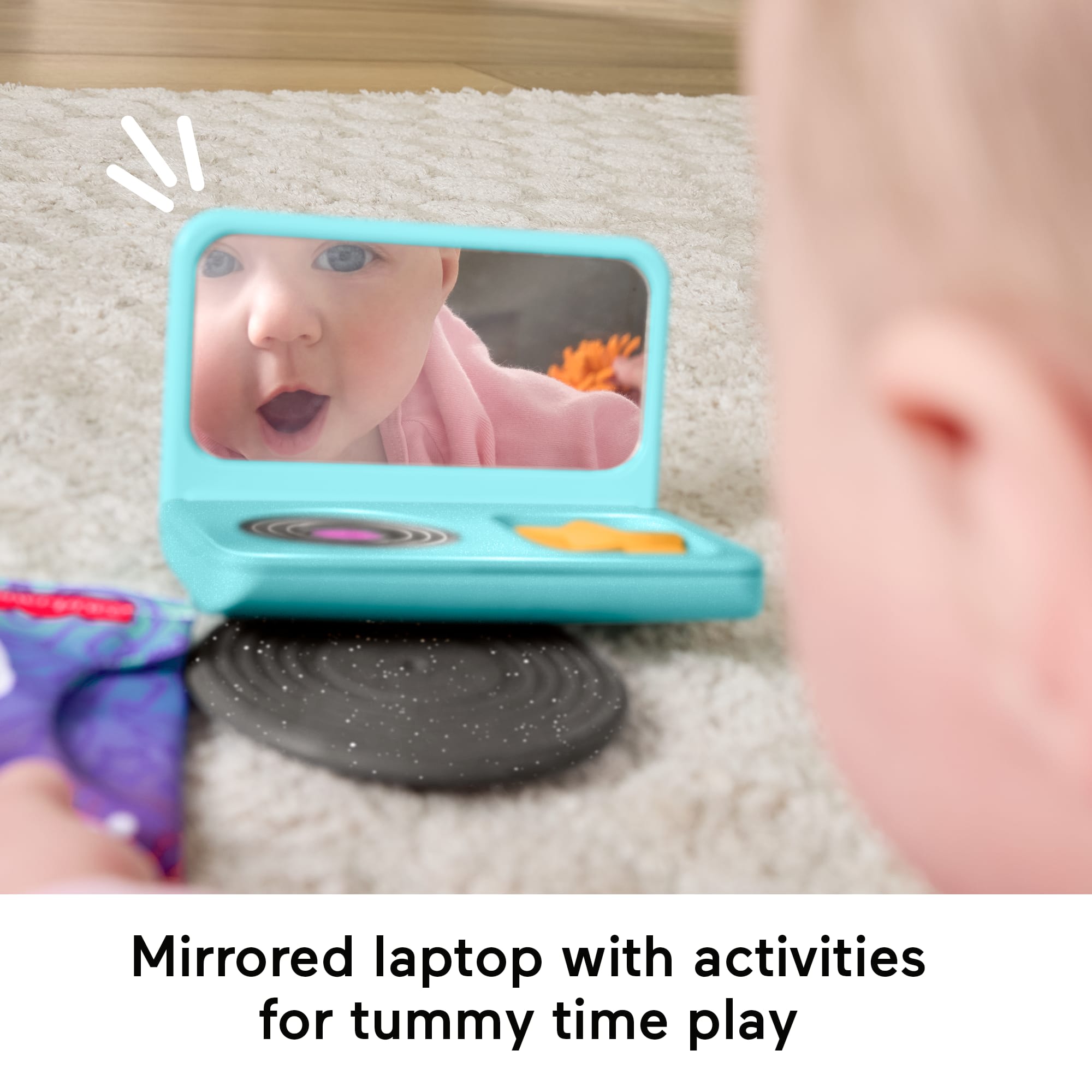 Fisher-Price Mini Me Moments DJ Gift Set. 6-Piece Sensory Baby Toys For Newborn Play - Image 3