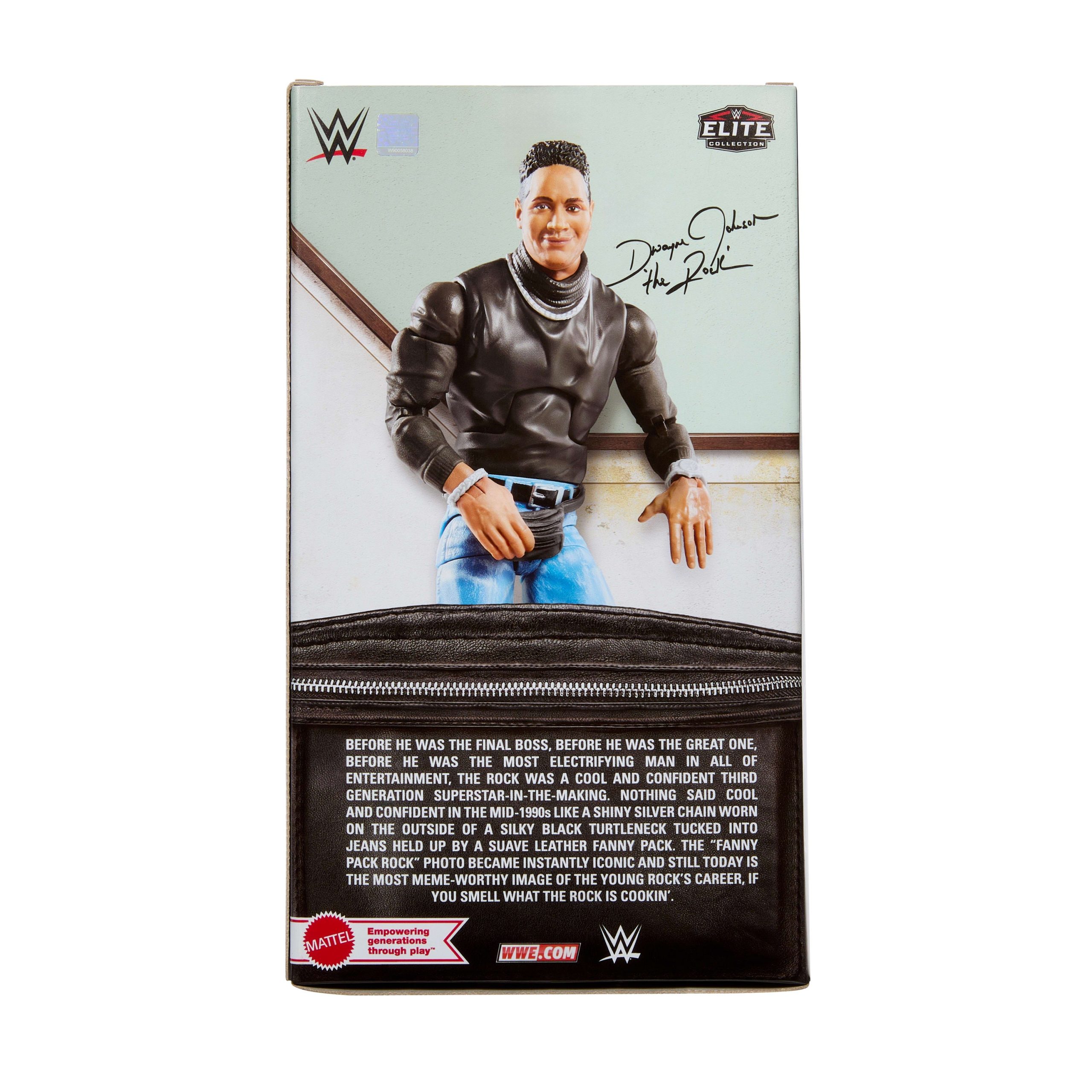 WWE Elite Collection The Rock Action Figure & Accessories. 6-inch Collectible Set - Image 6