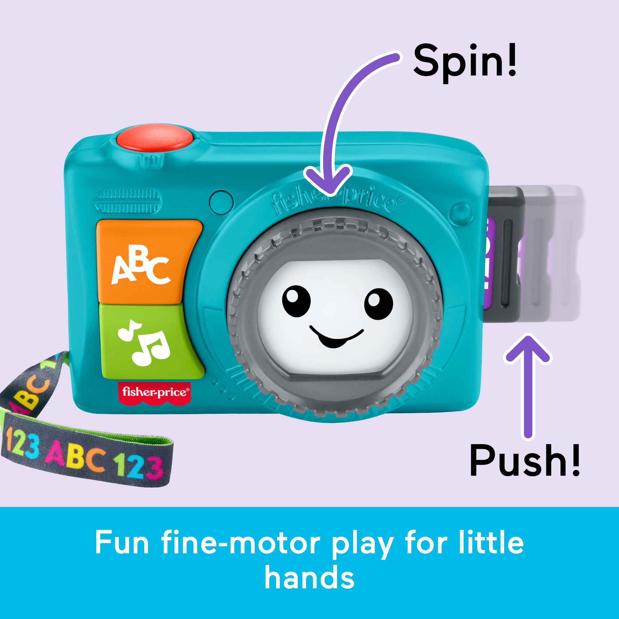 Fisher-Price Laugh & Learn Light-Up Camera Musical Baby & Toddler Learning Toy - Image 5