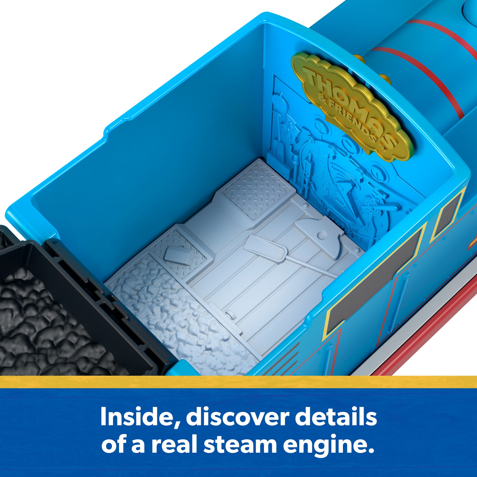 Thomas & Friends Giant Whistling Thomas From Fisher-Price. Large-Scale Engine With Push-Button Sound - Image 5