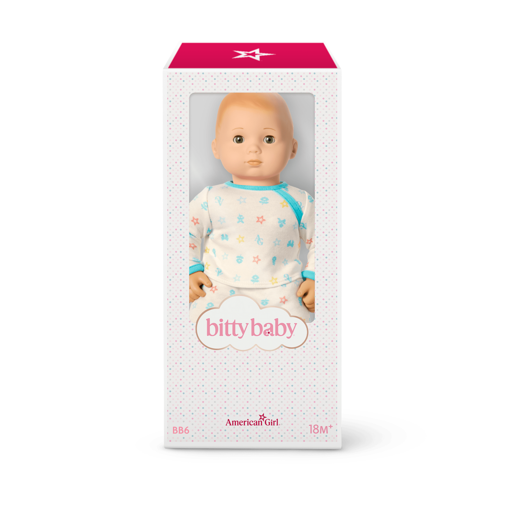 Bitty Baby® Doll #6 with red hair in Pastel Blue - Image 8