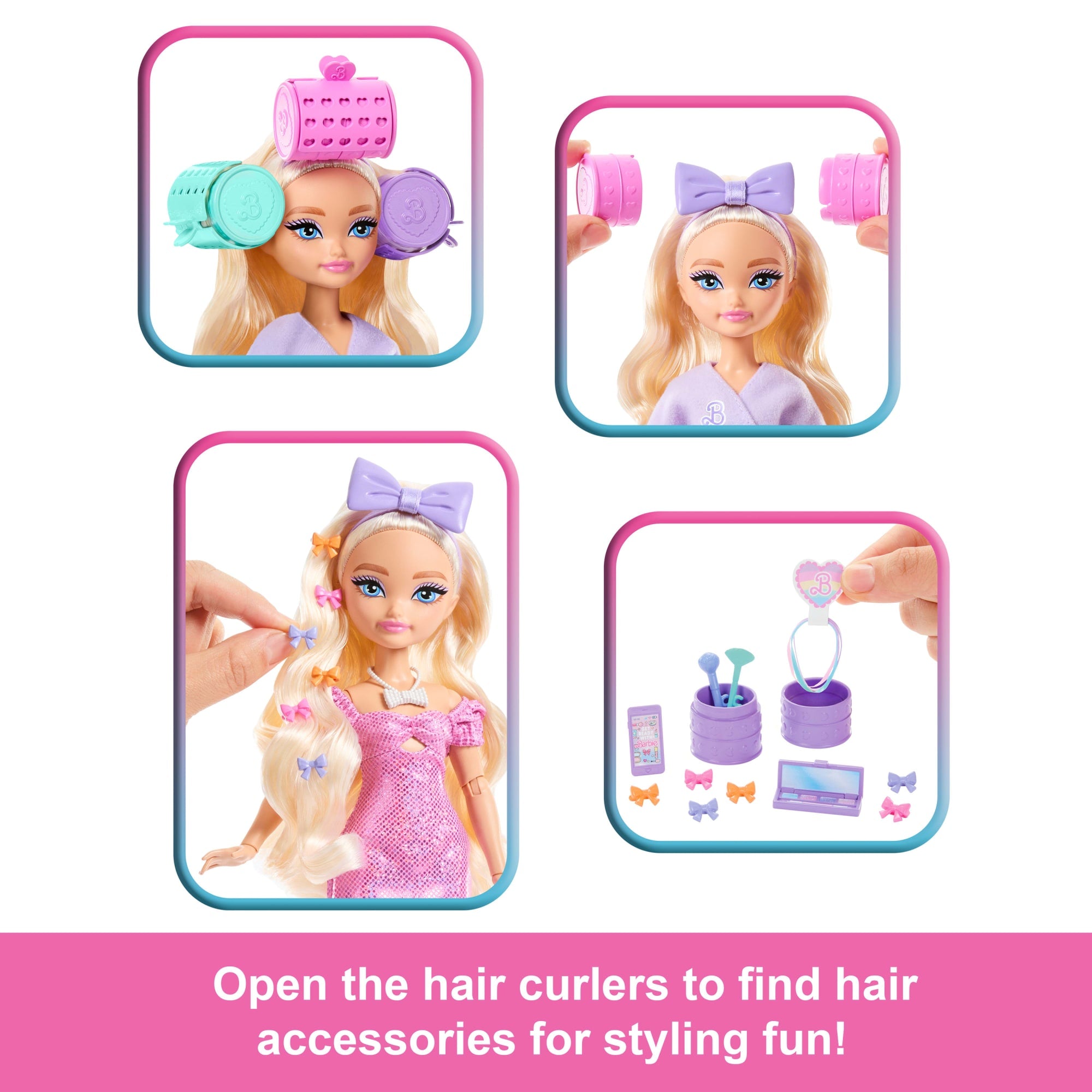 Barbie Dream Get Ready With Barbie Barbie Malibu Fashion Doll With Surprise Accessories And 15+ Looks - Image 2