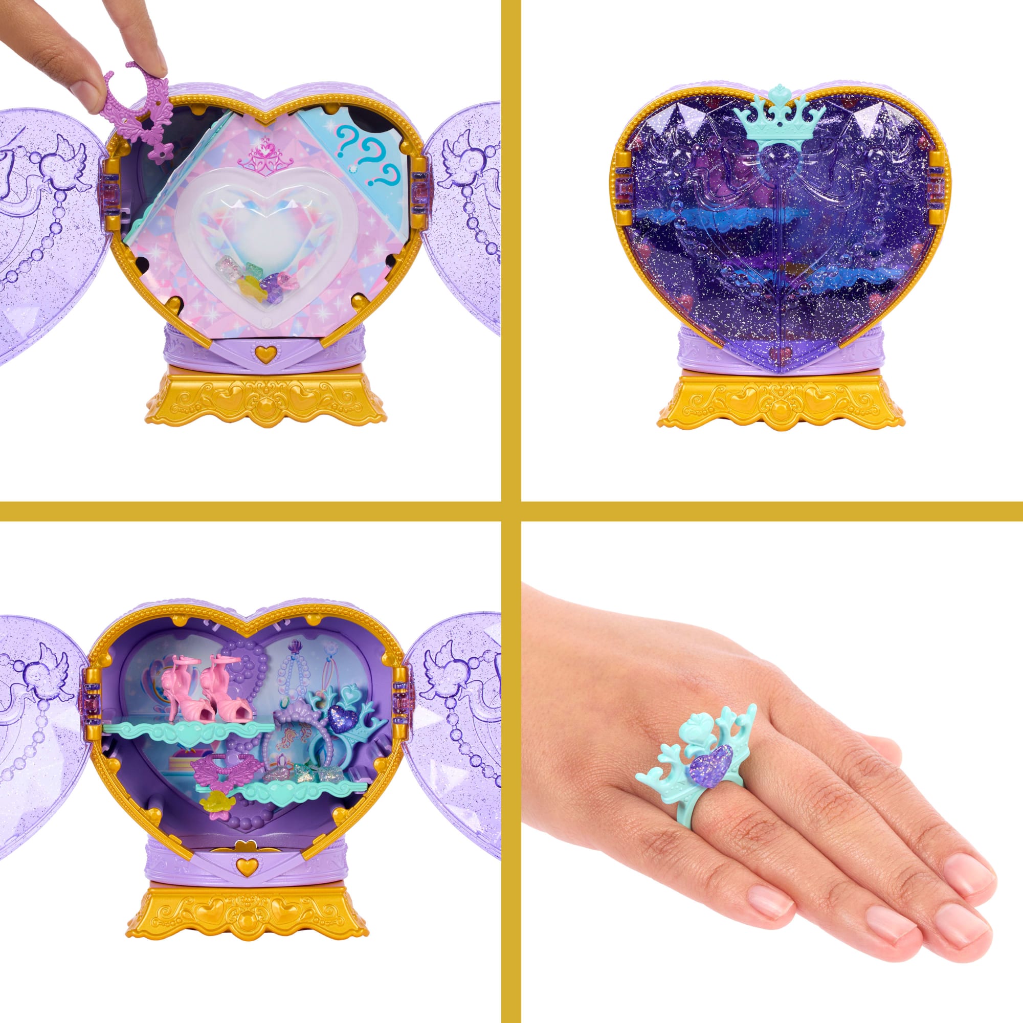 Disney Princess Jewel Reveal Ariel Fashion Doll W/ 8 Surprises including Gem Box & 10 Accessories - Image 4