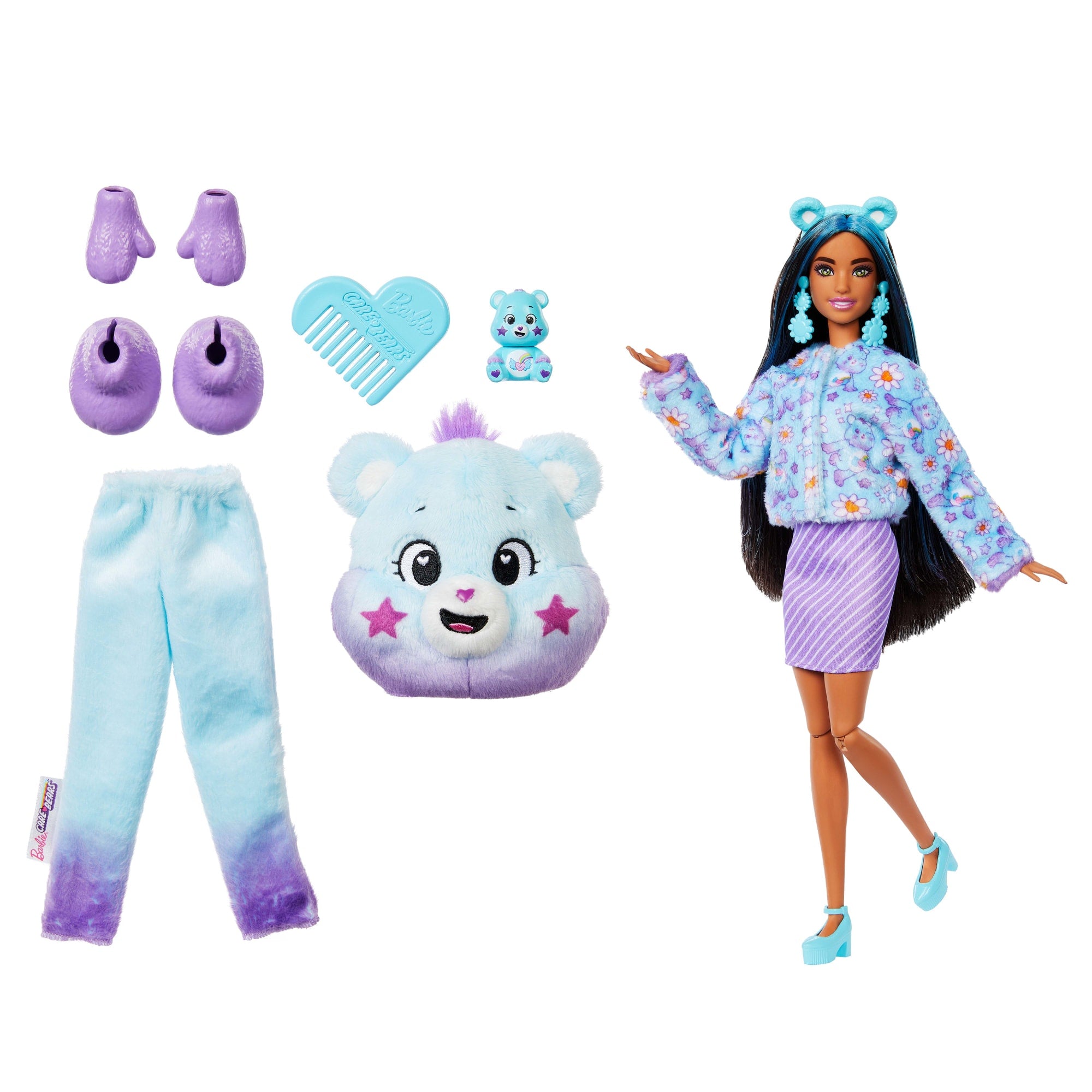 Barbie Cutie Reveal Care Bears Doll & Accessories. Series 2 Dream Bright Bear With 10 Surprises - Image 5