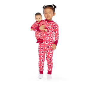 American Girl® x Hanna Andersson Berry Bright Stars Pajamas for Little Girls & Bitty Baby® Dolls