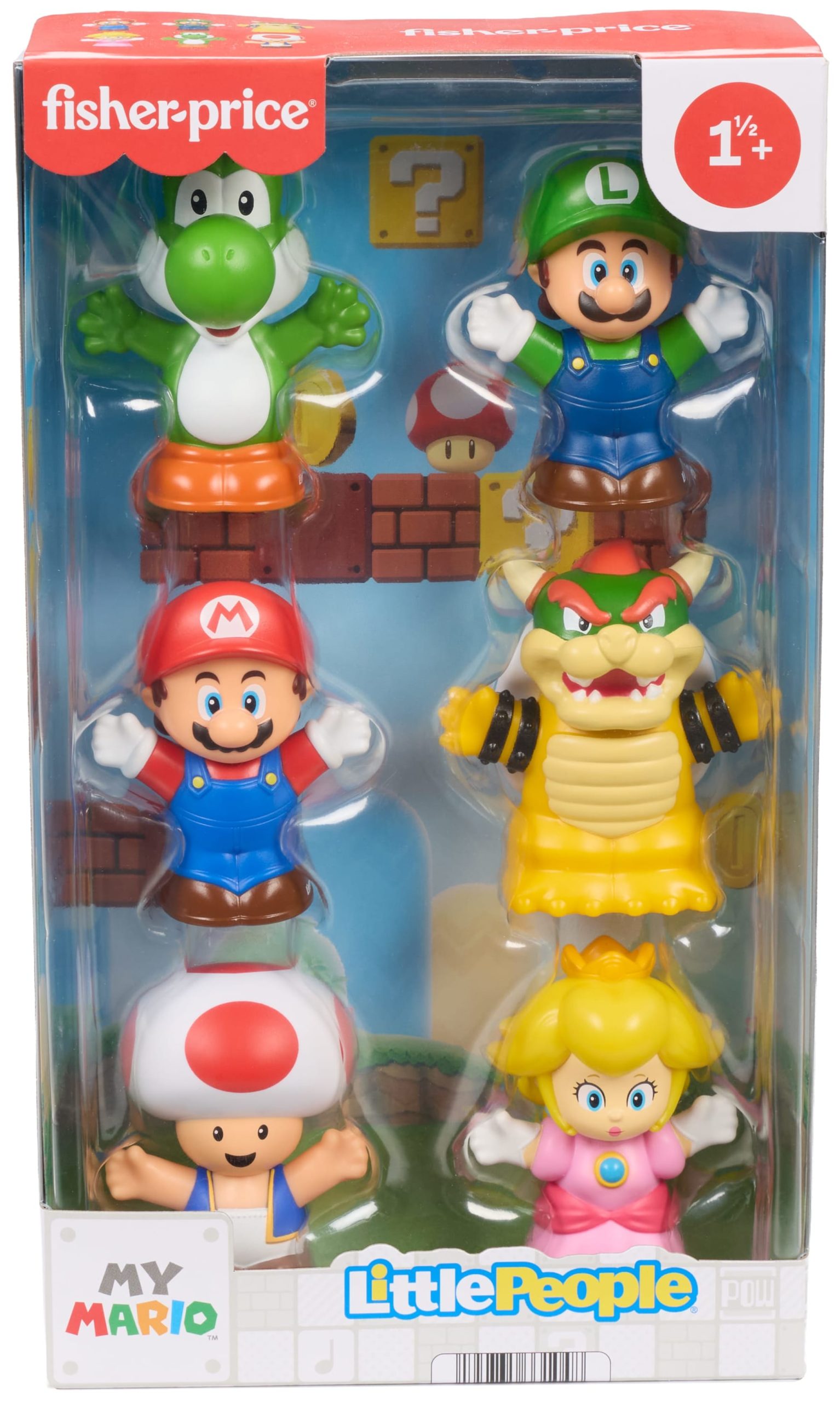 Fisher-Price Little People My Mario Figure 6-Pack Toy Set For Toddlers & Kids - Image 6