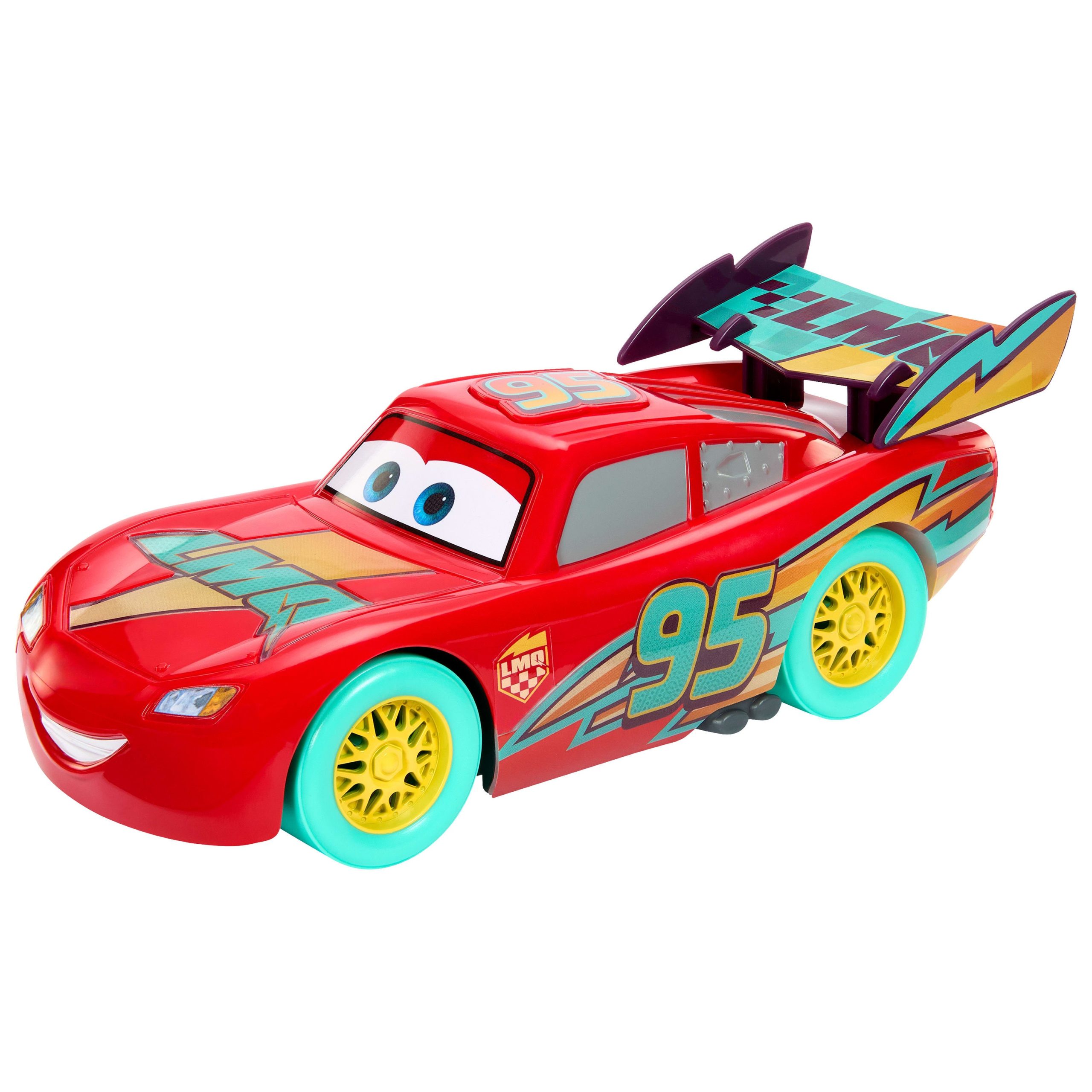 Disney And Pixar Cars Race To Celebrate Lights & Sounds Lightning Mcqueen. Large-Scale Toy Vehicle - Image 4