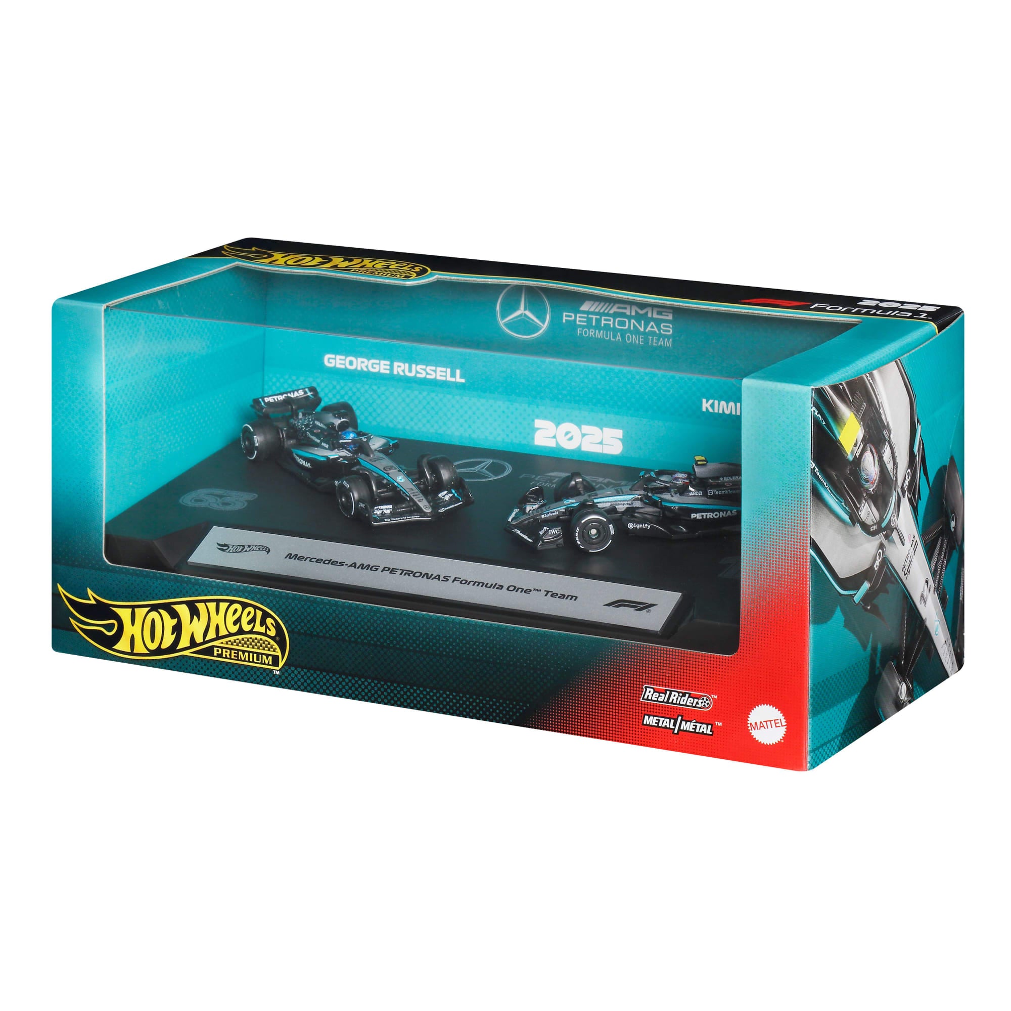 Hot Wheels Premium Mercedes 2025 Formula 1® Team #63 & Team #12 - Image 13
