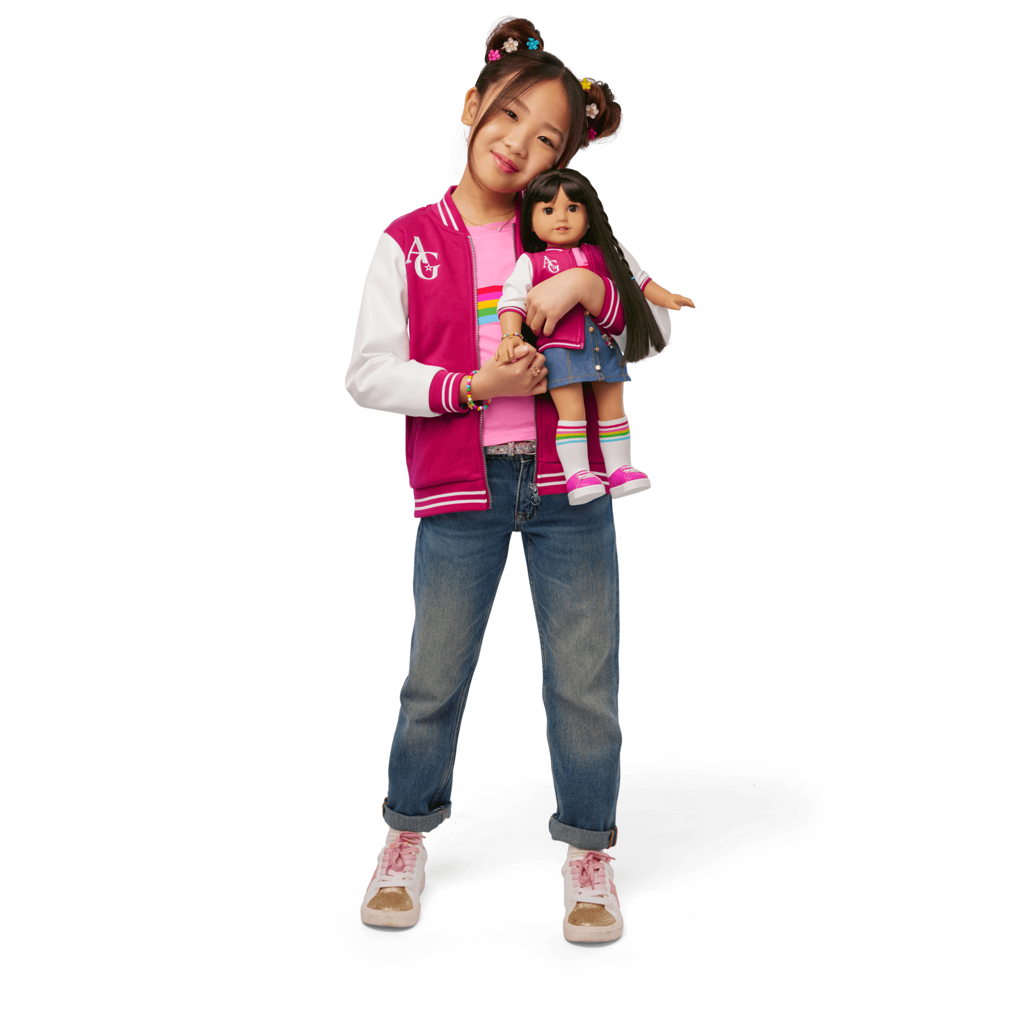AG™ Star Squad Varsity Jacket for Girls - Image 4