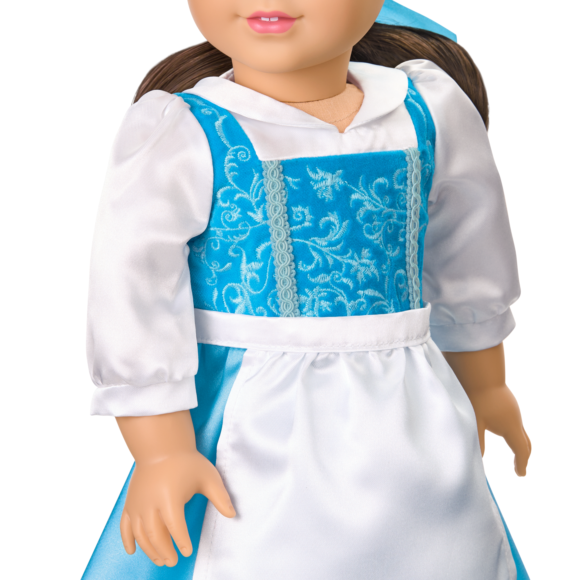 American Girl® Disney Princess Belle Blue Dress. Mrs. Potts. Chip & Accessories for 18-inch Dolls - Image 5