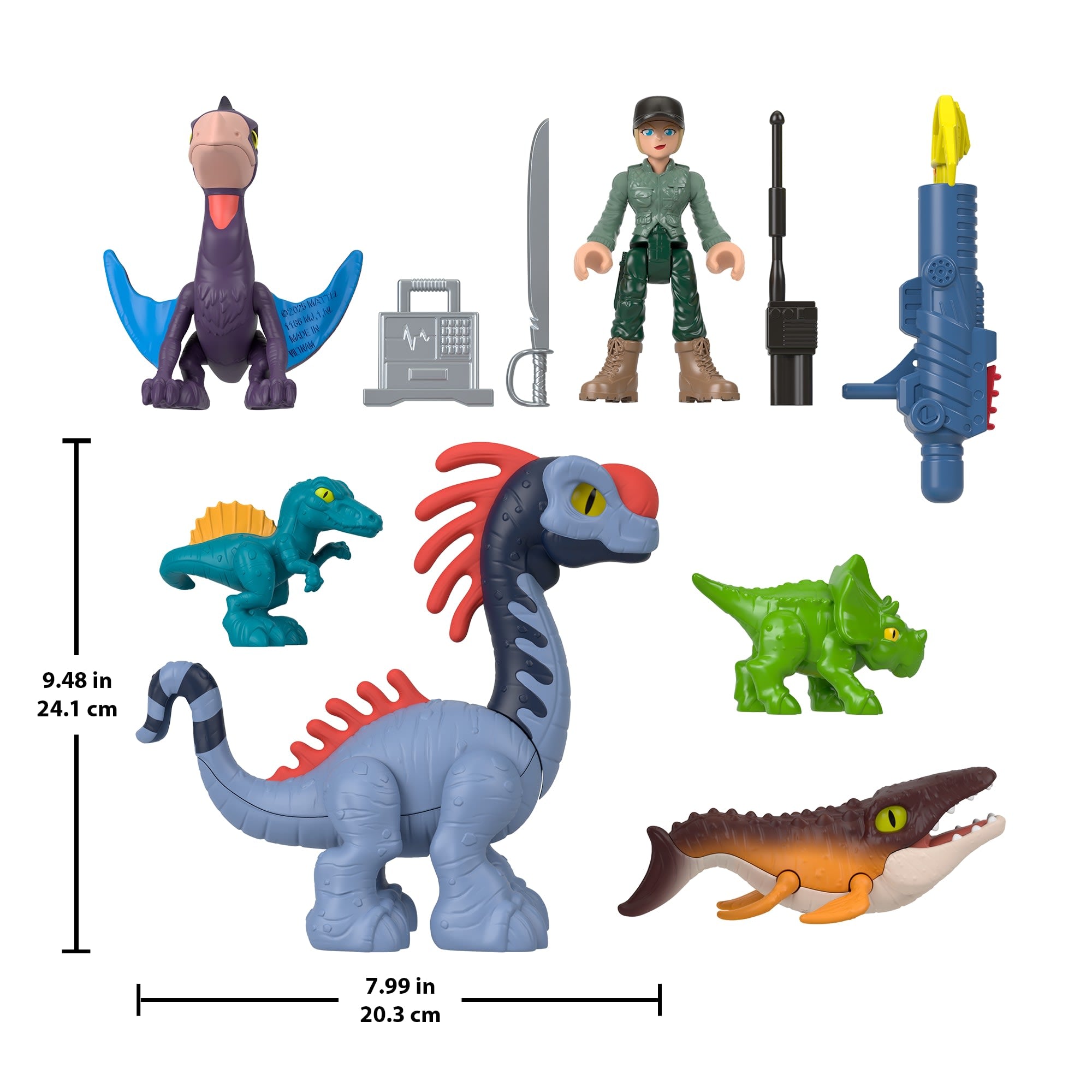 Fisher-Price Imaginext Jurassic World Rebirth Set With 6 Action Figures. Launcher & Accessories - Image 4