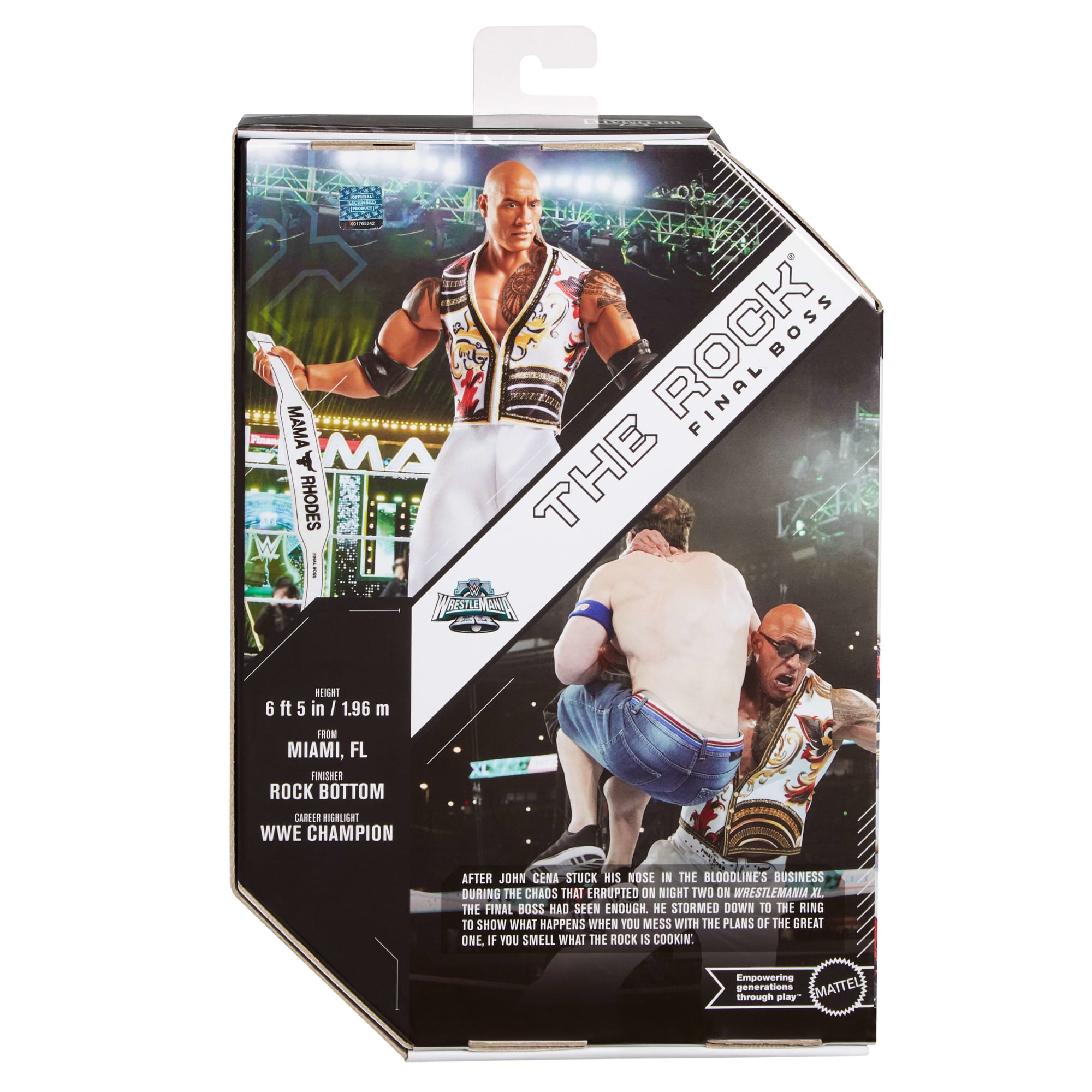 WWE Ultimate Edition The Rock Final Boss Action Figure & Accessories Set. 6-Inch Collectible - Image 6