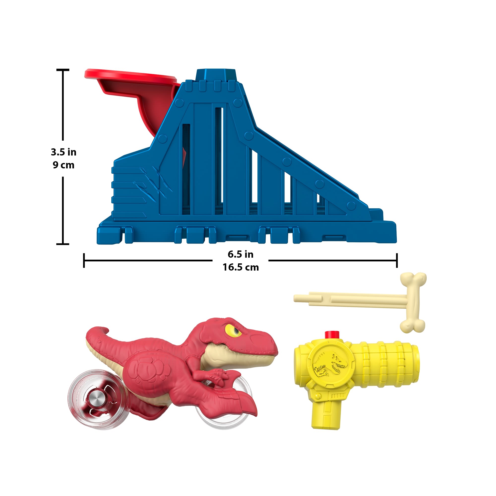 Imaginext Jurassic World Launcher Set With Chomping Toy Raptor & 2 Accessories - Image 6