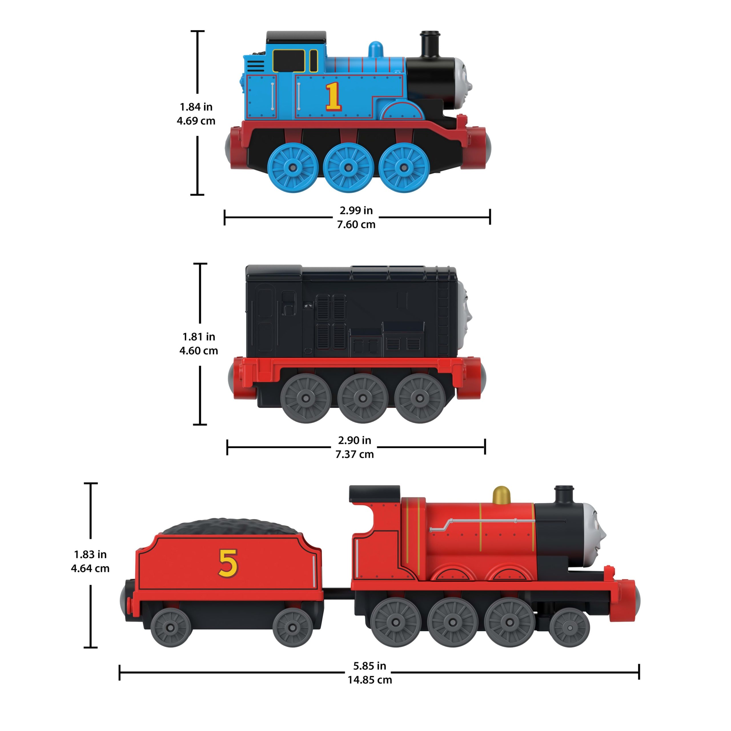 Thomas & Friends By Fisher-Price Die-Cast Toy Train Multipack - Image 6
