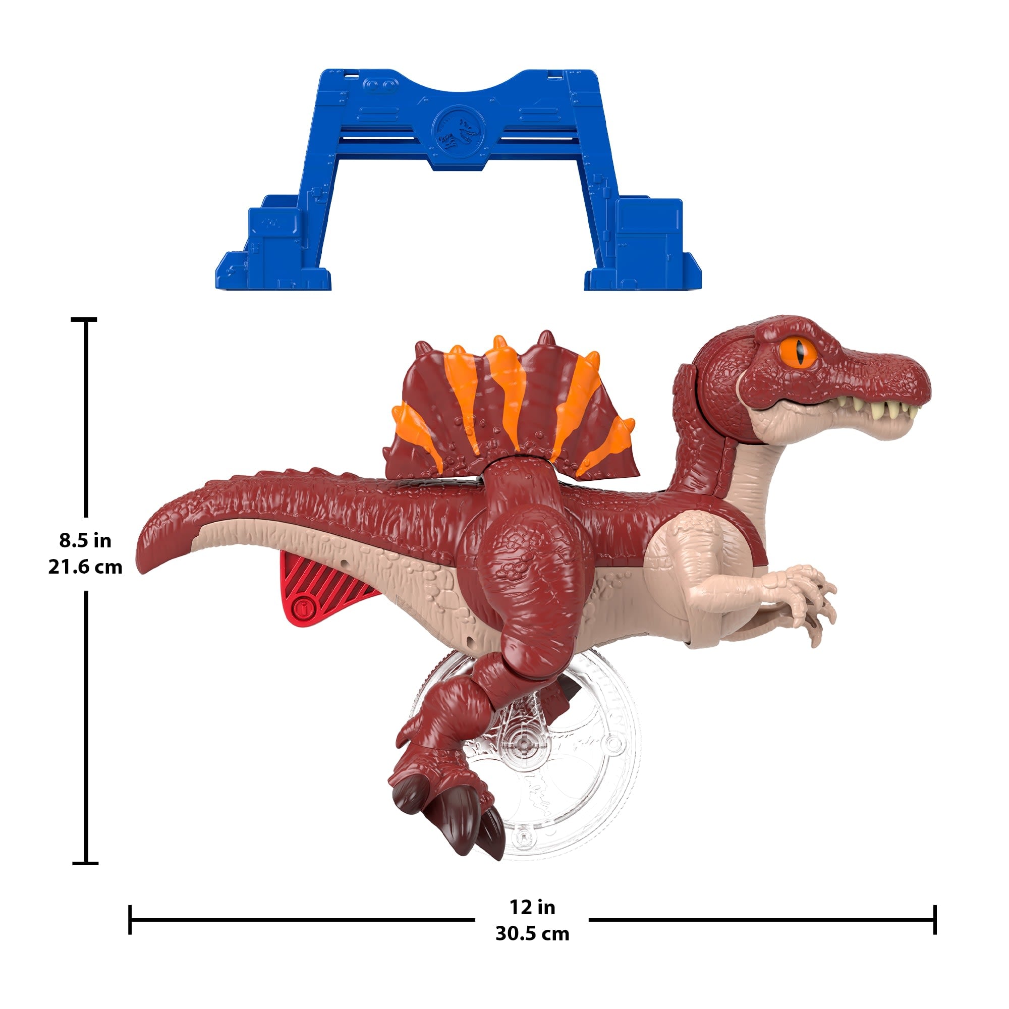 Fisher-Price Imaginext Jurassic World Rebirth Sprinting Spinosaurus Dinosaur Toy With Lunge & Chomp - Image 4