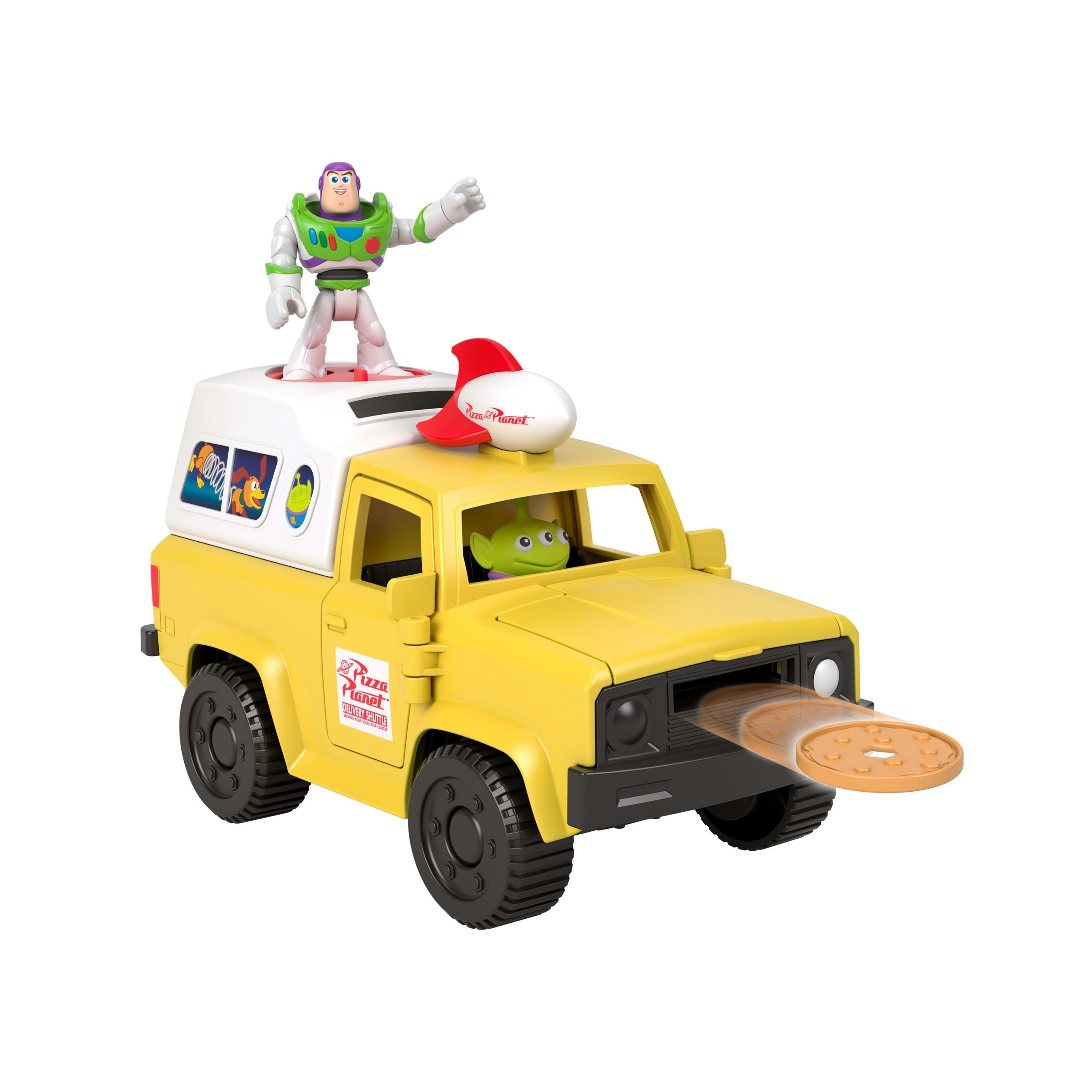 Imaginext Toy Story Camioneta Pizza Planet con Buzz y Alien