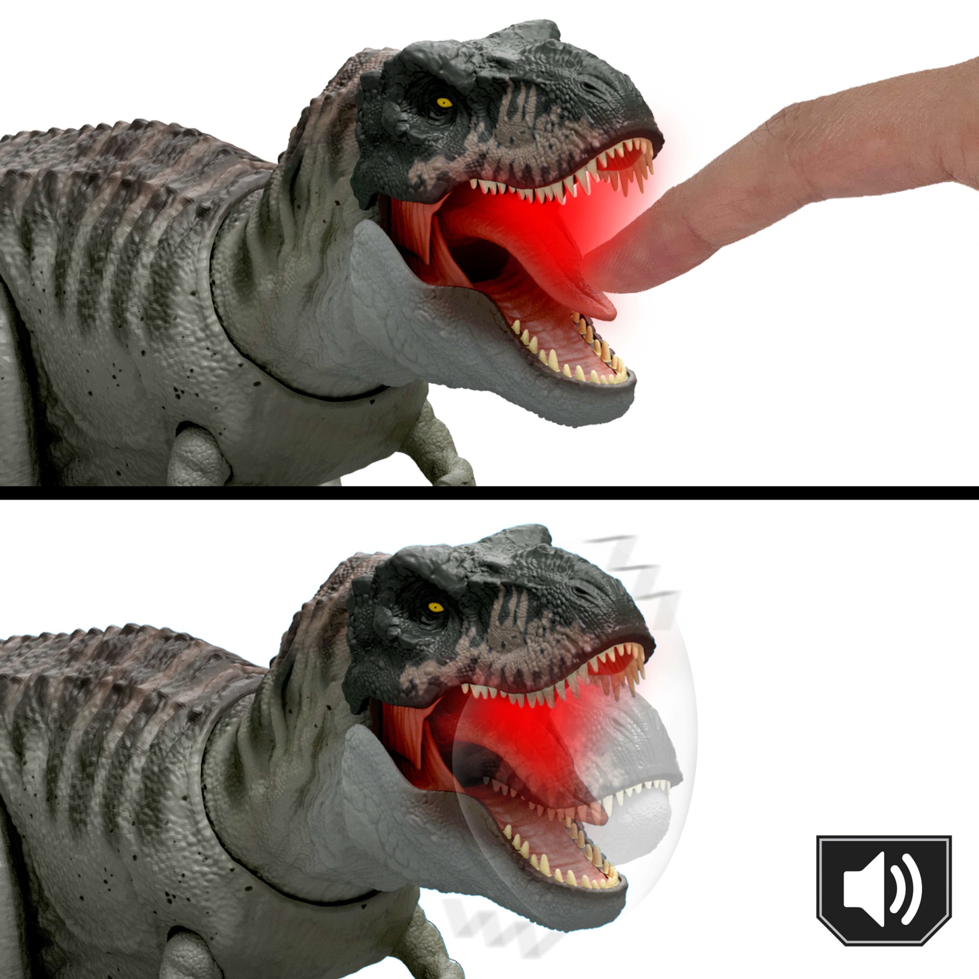 Jurassic World Dinosaurio de Juguete Rebirth T-Rex Mordida Destructora - Image 5
