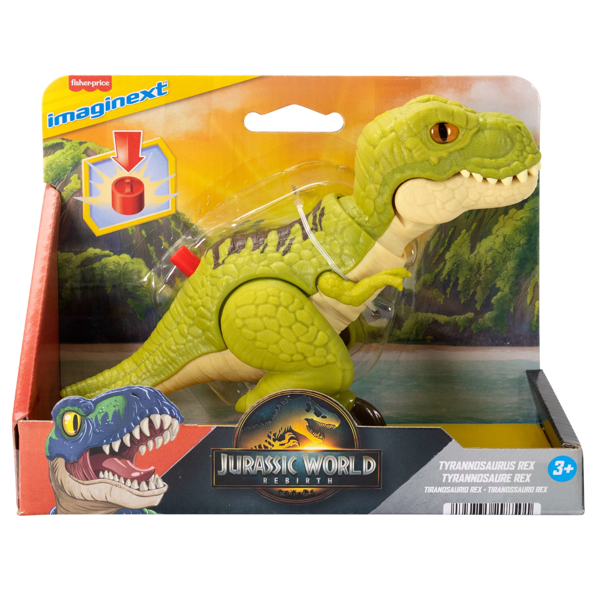Fisher-Price Imaginext Jurassic World Rebirth Tyrannosaurus Rex Dinosaur Action Figure With Motion - Image 6