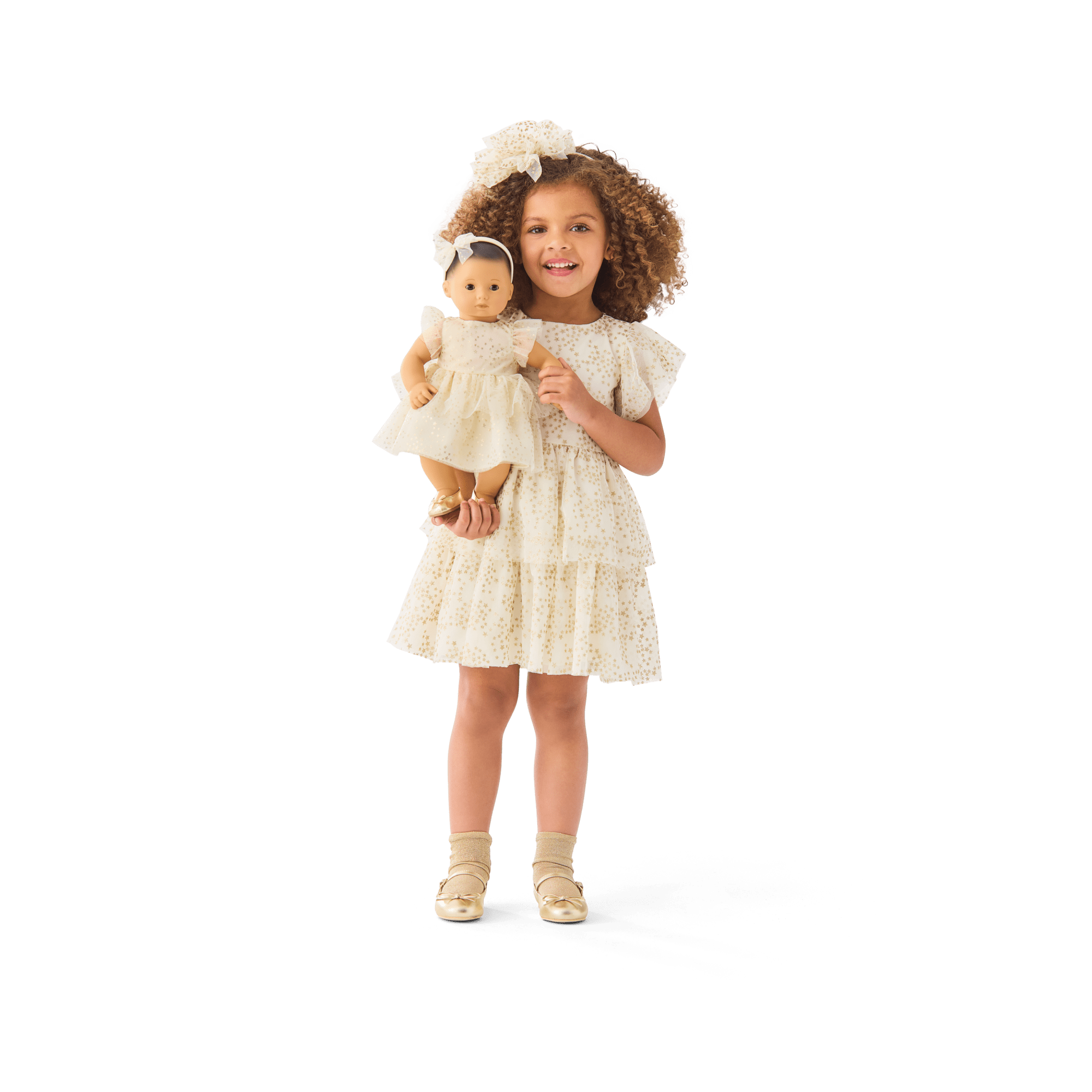 American Girl® x Janie and Jack Sparkly Cream Celebration Dress for Little Girls & Girls - Image 4
