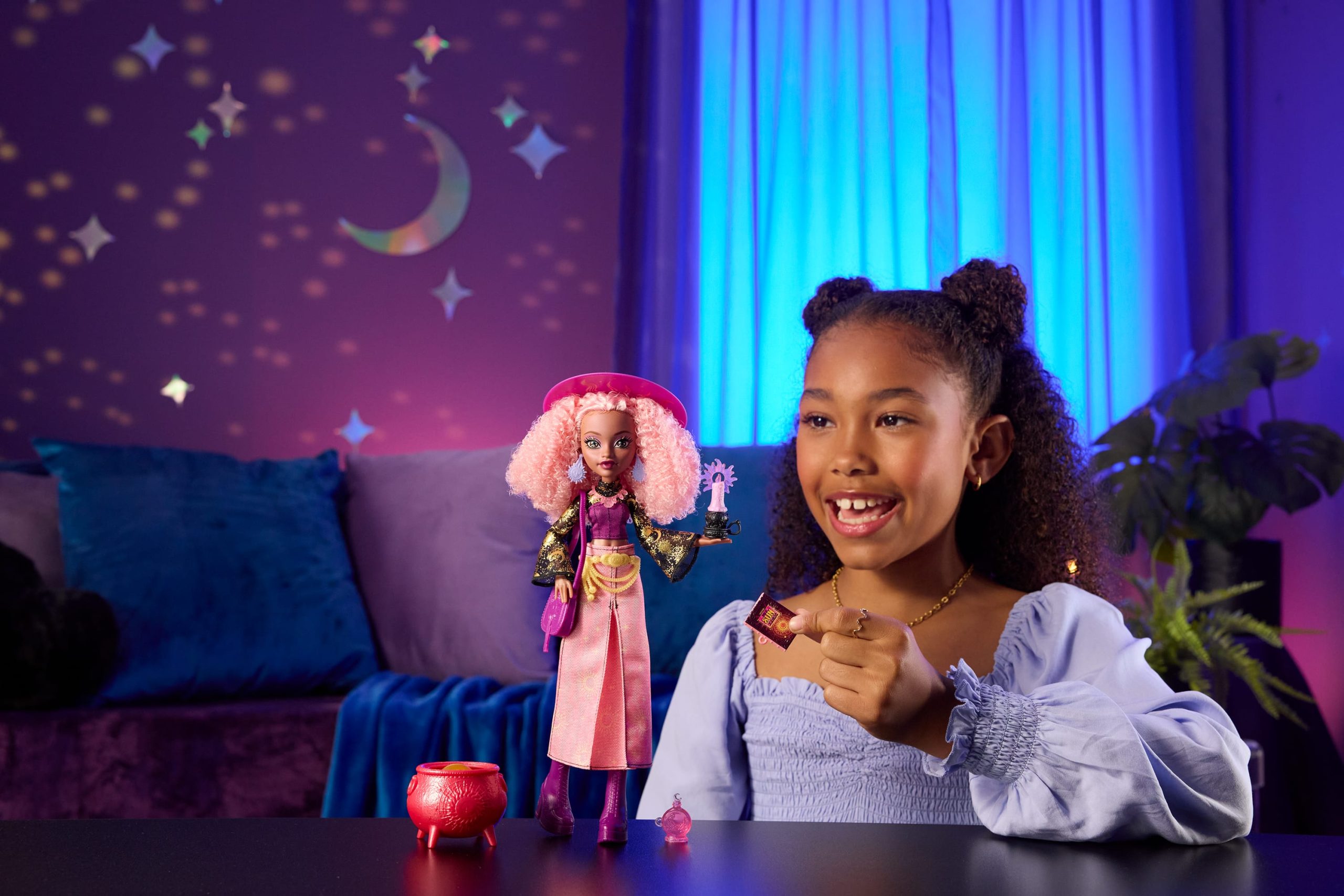 Moonspell Magic By Monster High Rae Lumina Fashion Doll. Sun Witch With Accessories - Image 2