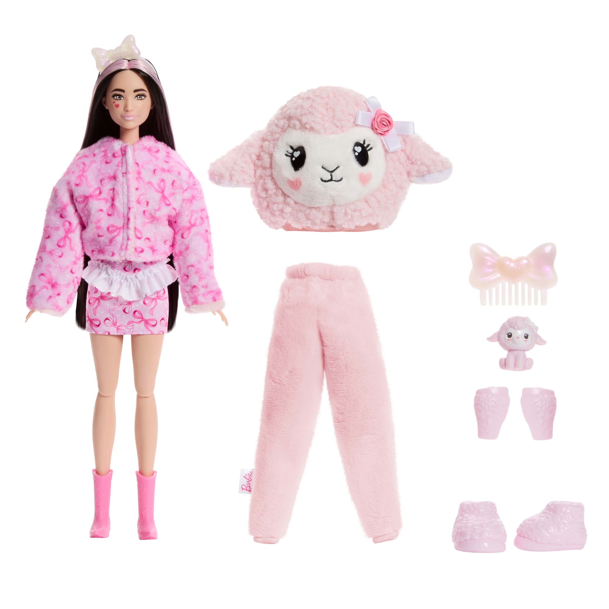 Barbie Cutie Reveal Doll & Accessories. Cuddly Series Lamb With 10 Surprises - Image 6