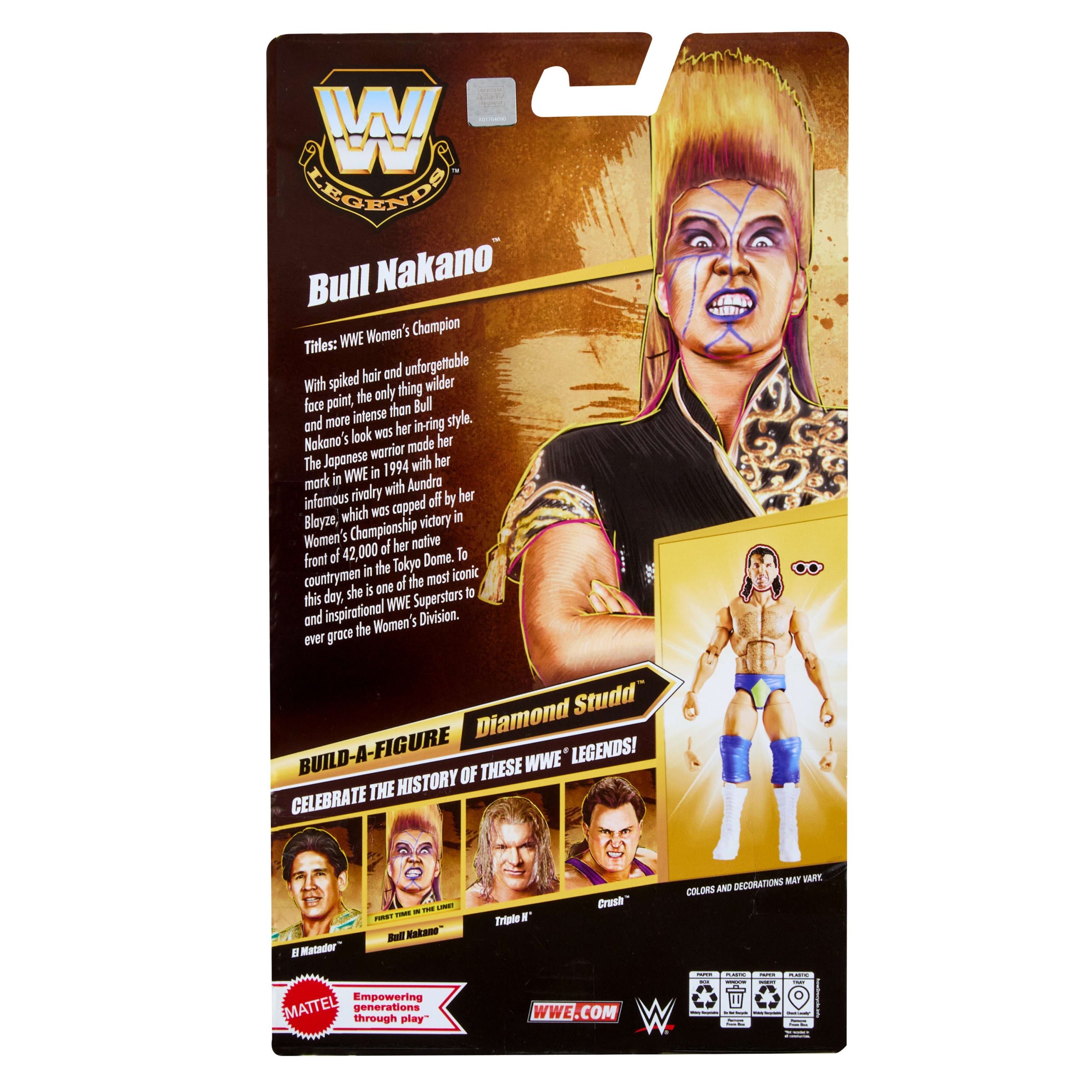 WWE Elite Legends Bull Nakano Action Figure - Image 9