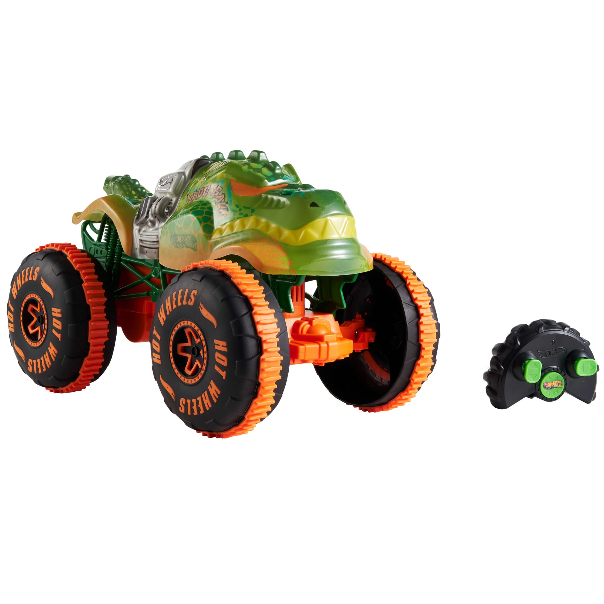 Hot Wheels Monster Trucks RC Rageasaur. Battery-Powered Remote-Control Toy Truck in 1:15 Scale