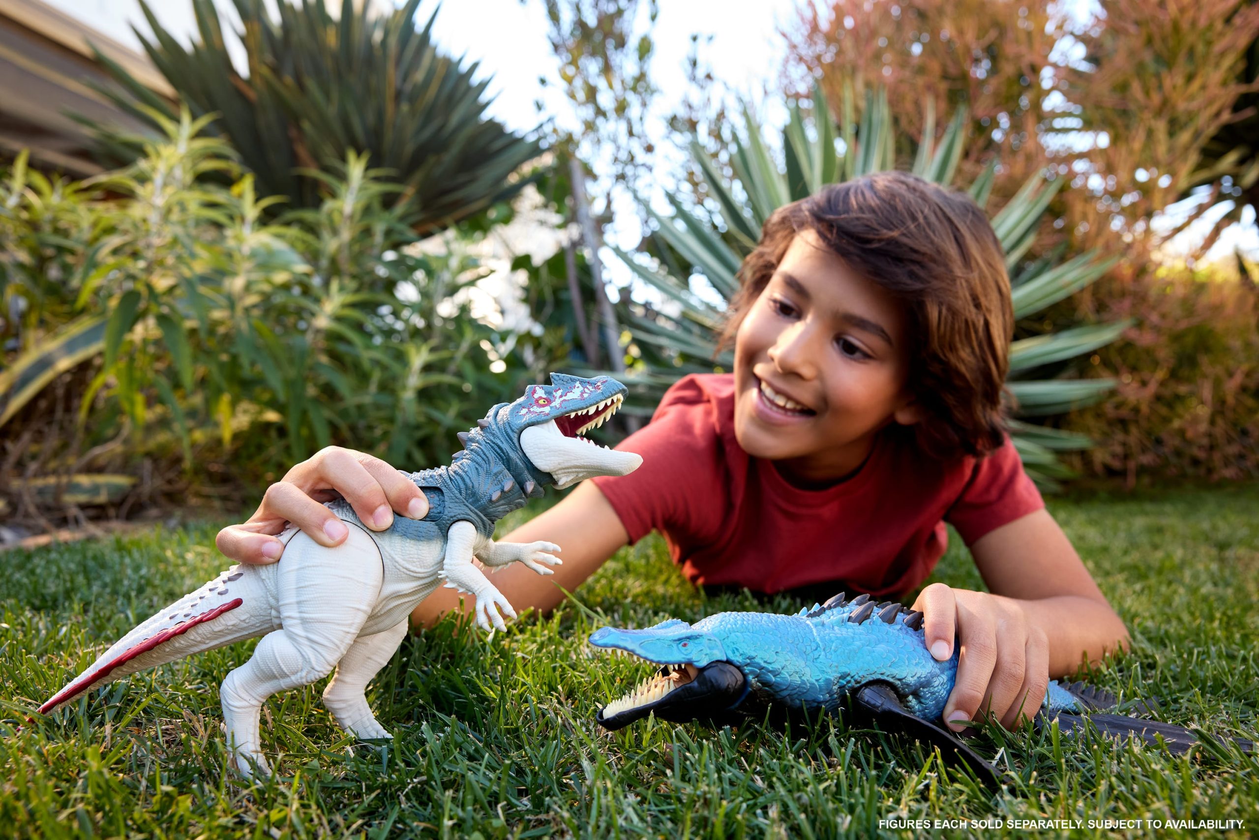 Jurassic World Gigantic Thrashers Torvosaurus Dinosaur Action Figure Toy. 2 Attacks & Evolve Feature - Image 2