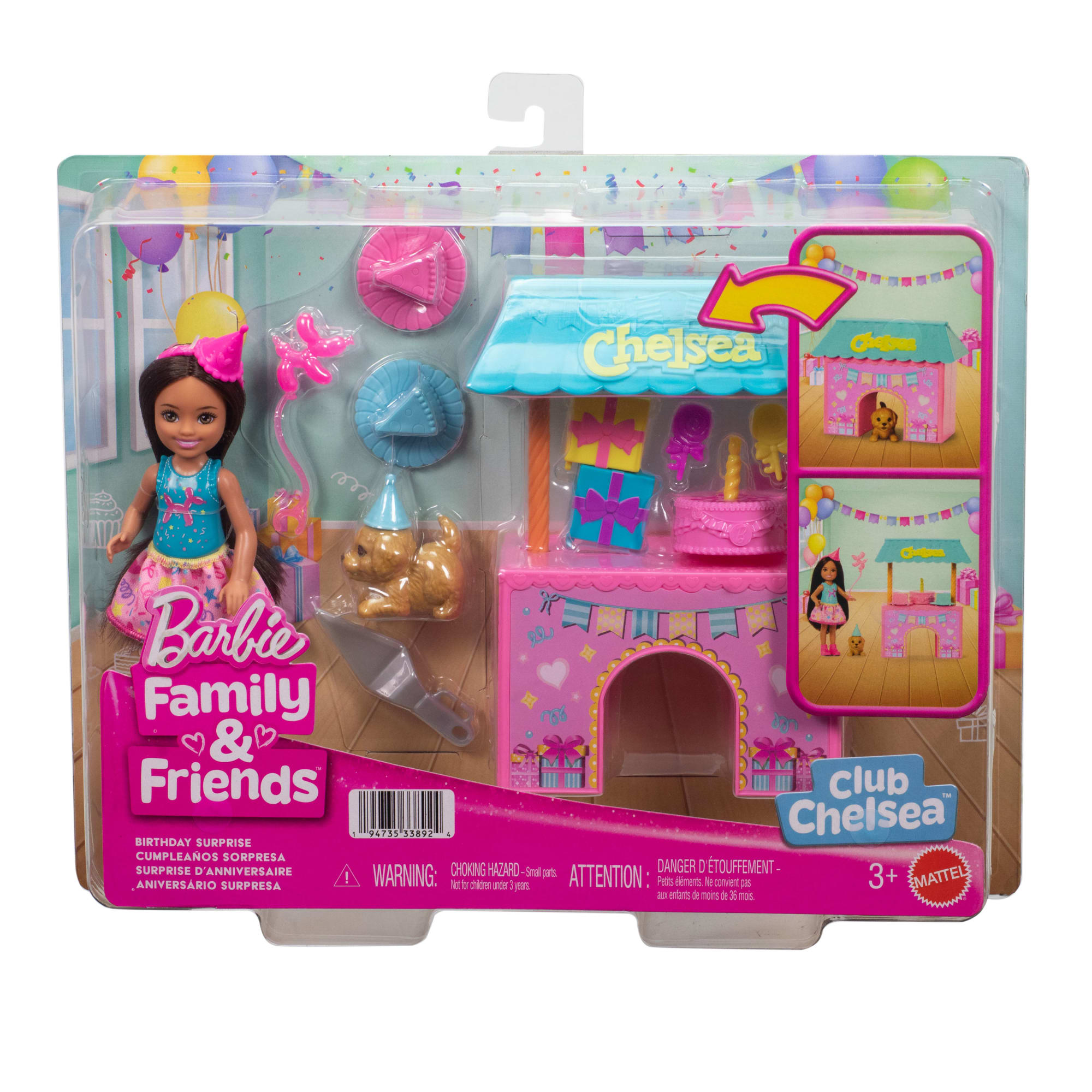 Barbie Coffret Suprise D'Anniversaire Club Chelsea et Accessoires - Image 6