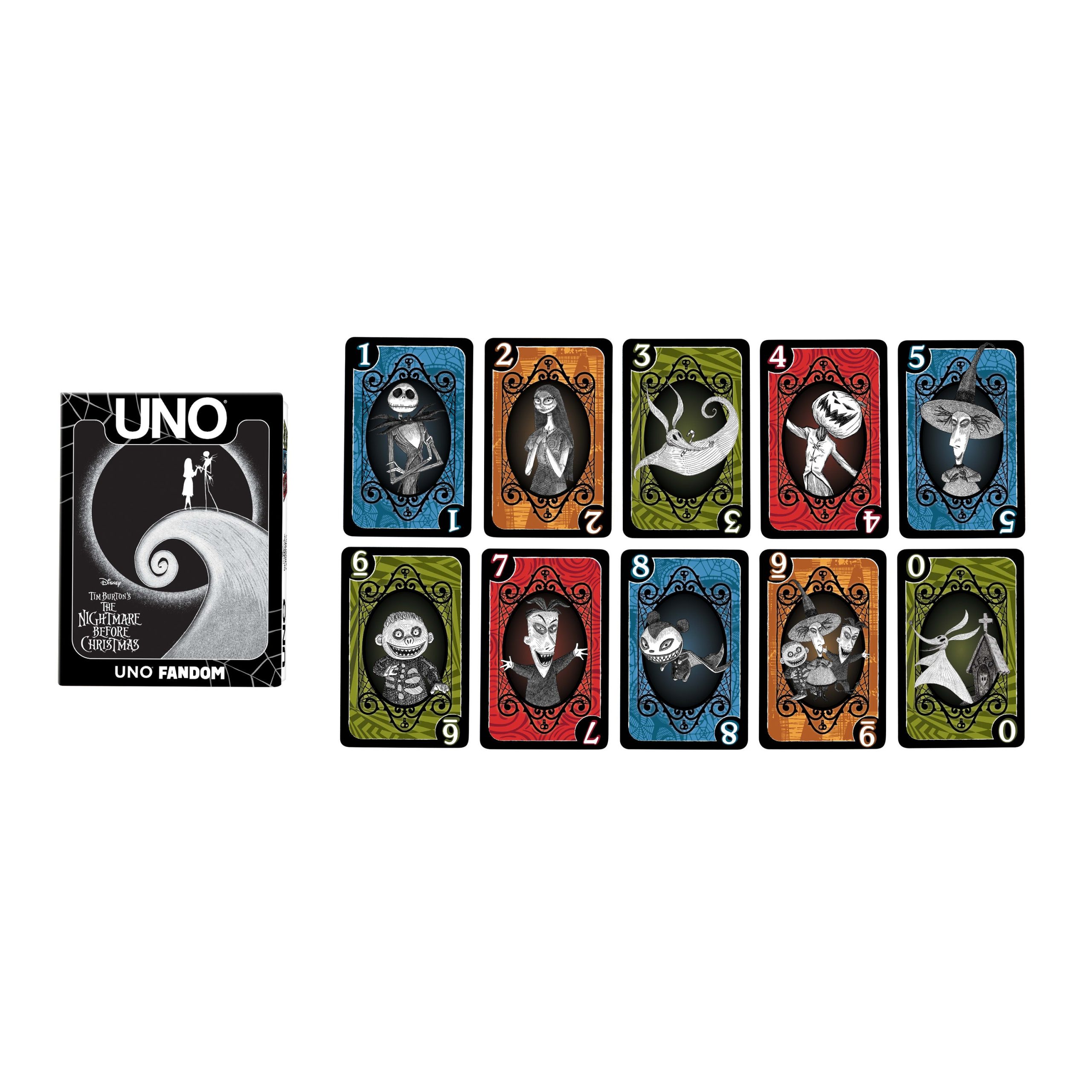 UNO Fandom Tim Burton's The Nightmare Before Christmas Card Game. Collectible Deck For Fans & Collectors - Image 6