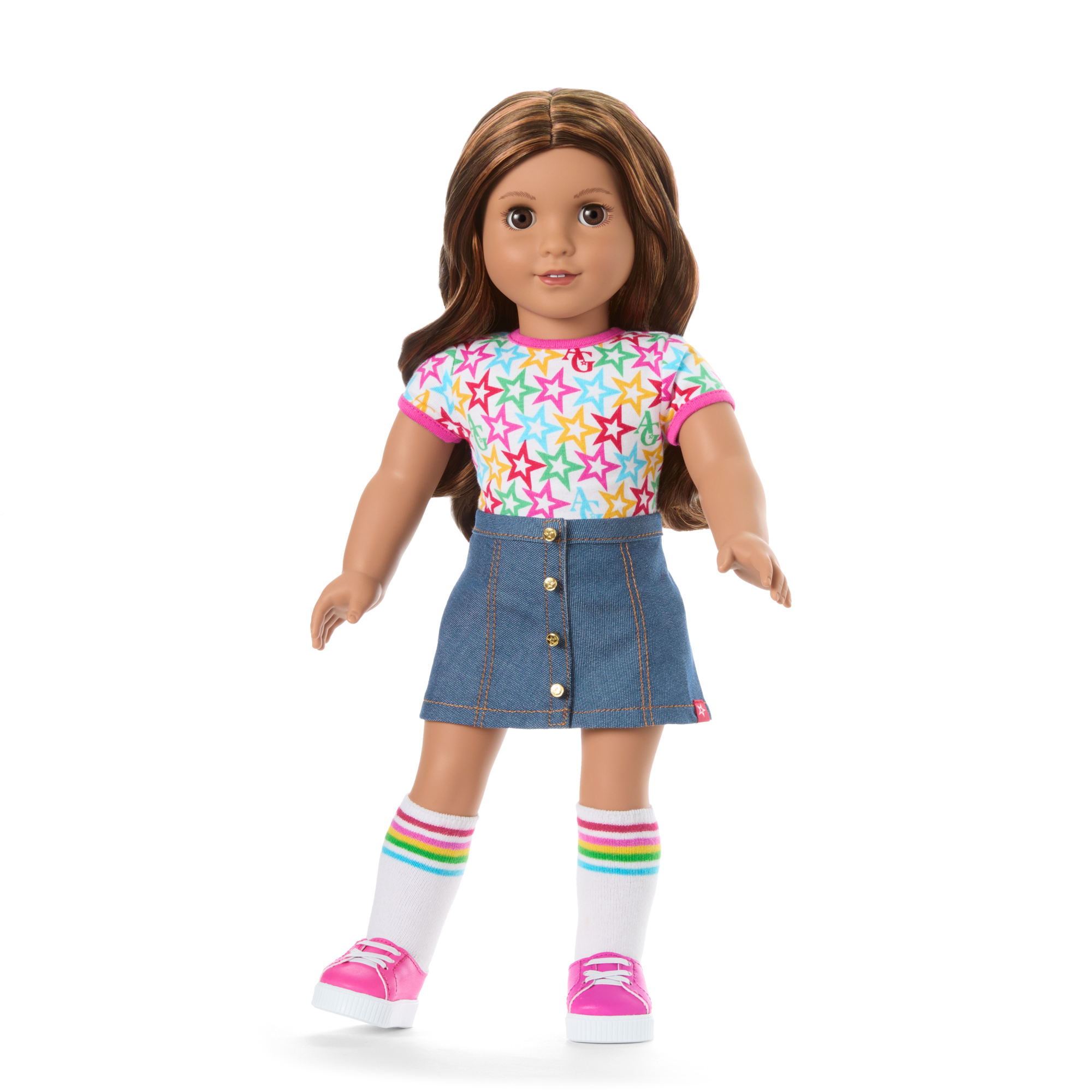 Truly Me™ 18-inch Doll #117 with wavy dark-brown hair - Image 7