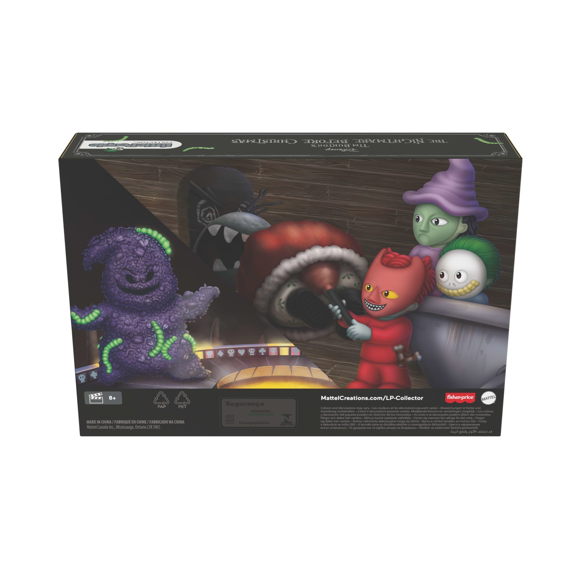 Little People Collector Disney Tim Burton's The Nightmare Before Christmas Lock Shock & Barrel Set - Image 13