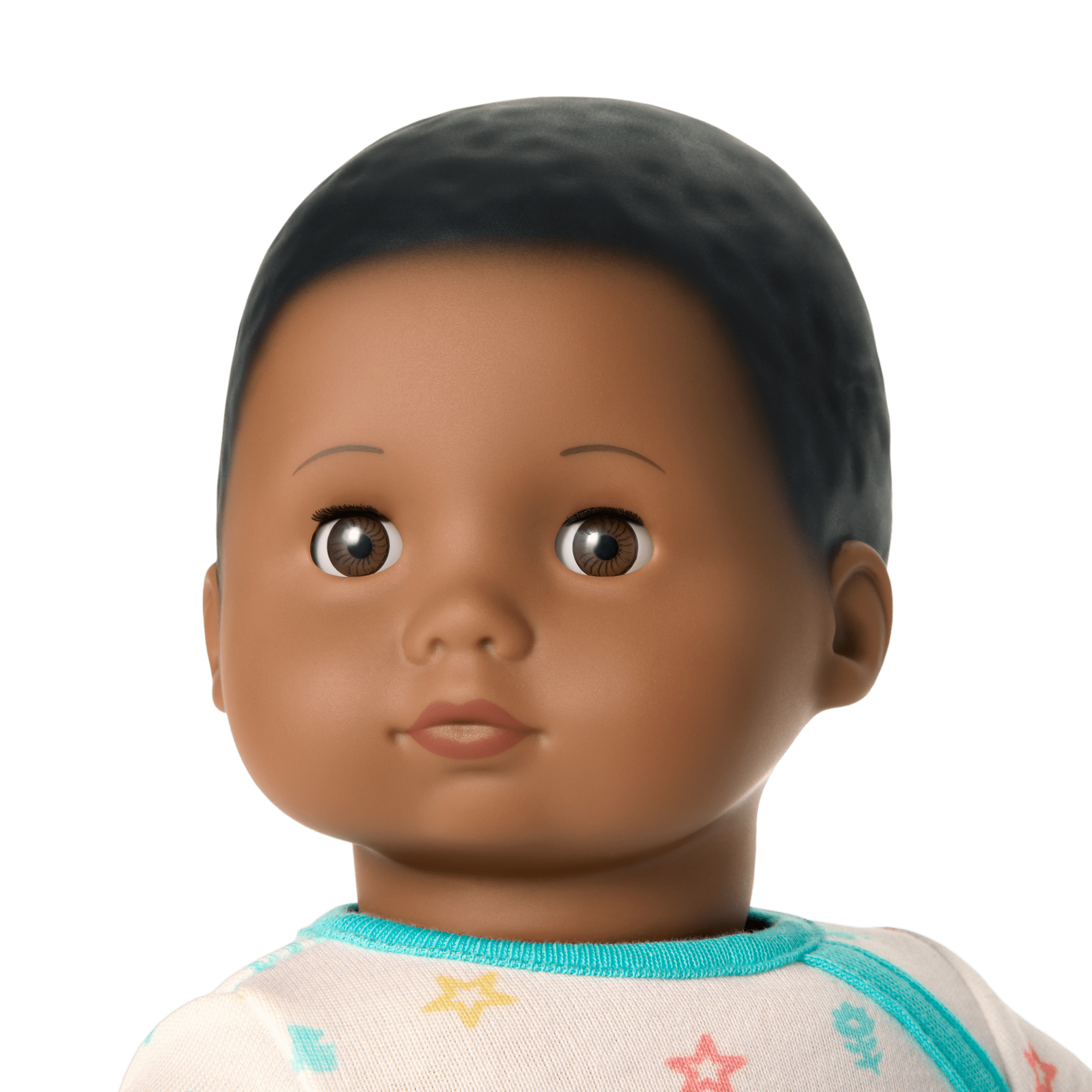 Bitty Baby® Doll #1 with black hair in Pastel Blue - Image 3