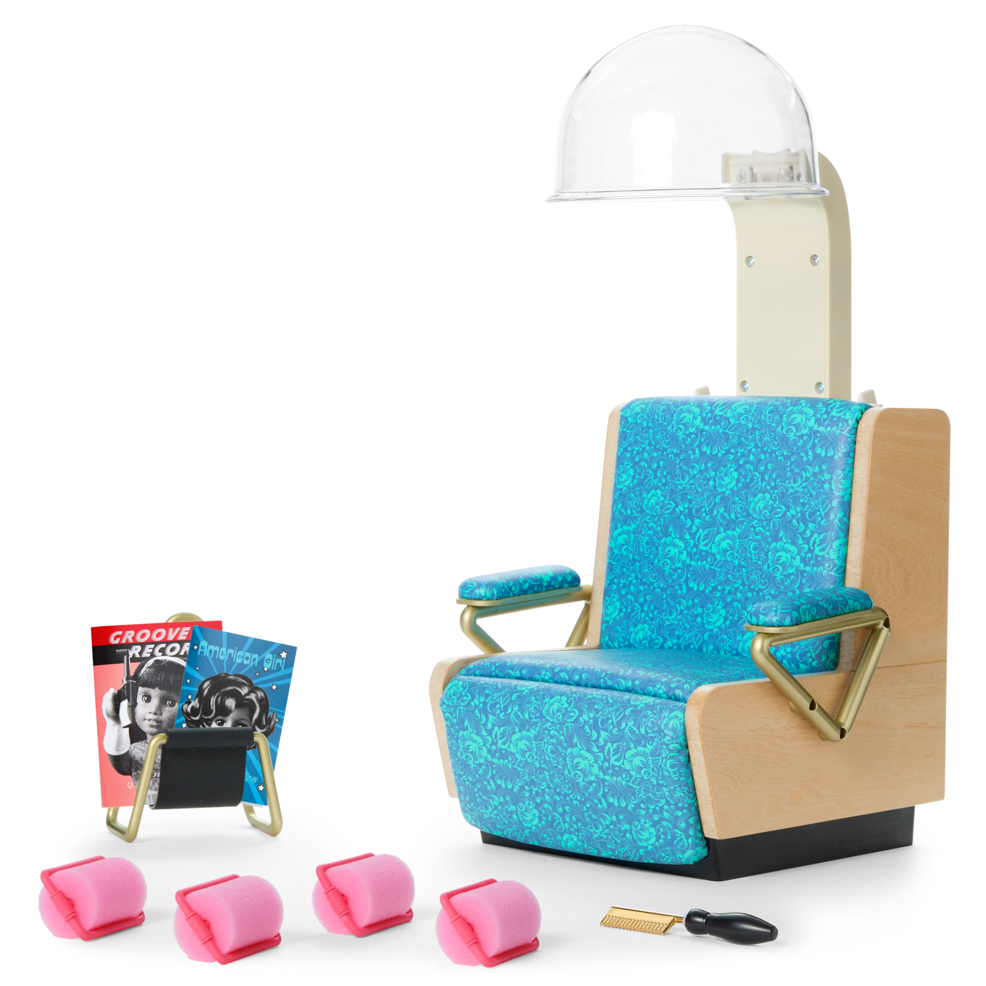 Melody's™ Salon Chair & Accessories for 18-inch Dolls (Historical Characters)
